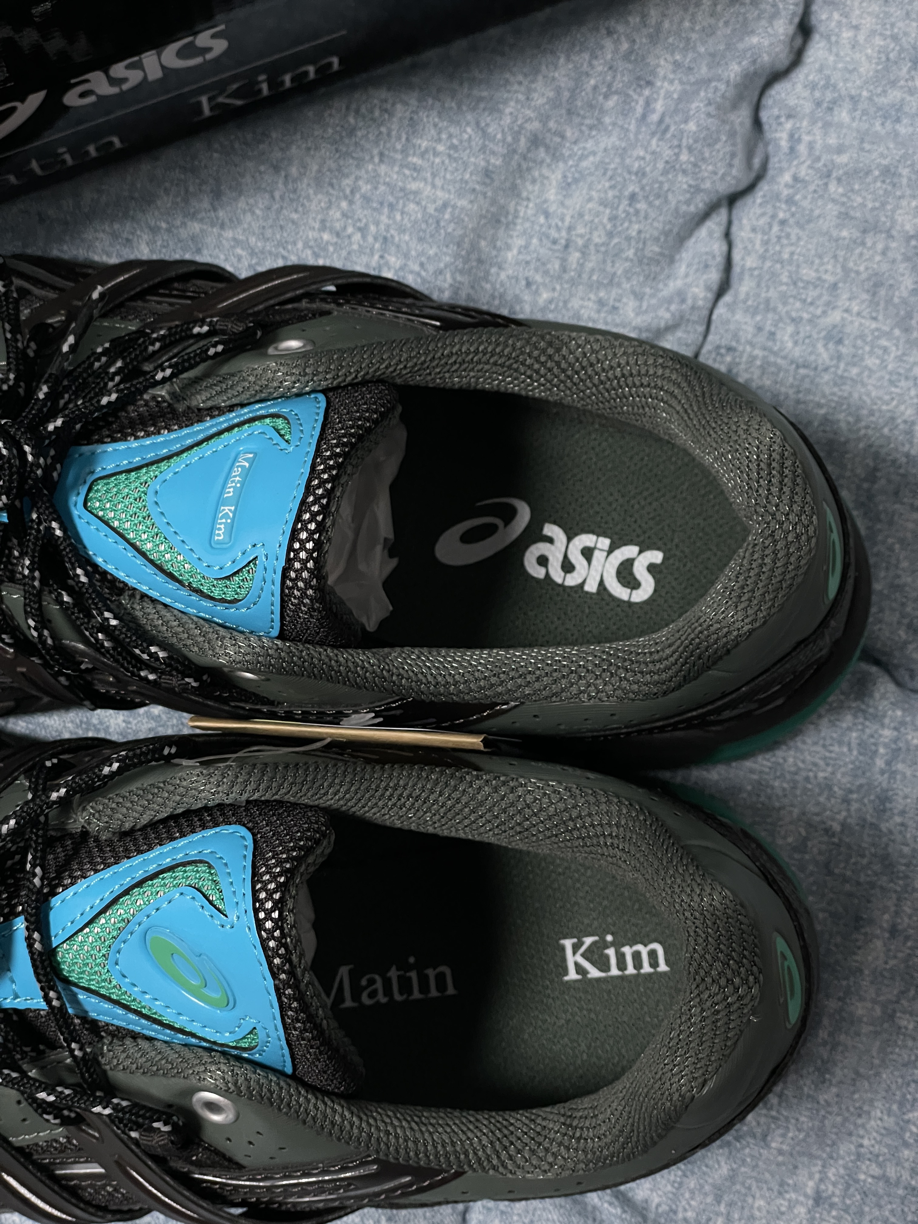 (W) Asics x Matin Kim Gel-Sonoma 15-50 Black Pure Silver 착용 스타일 - 3