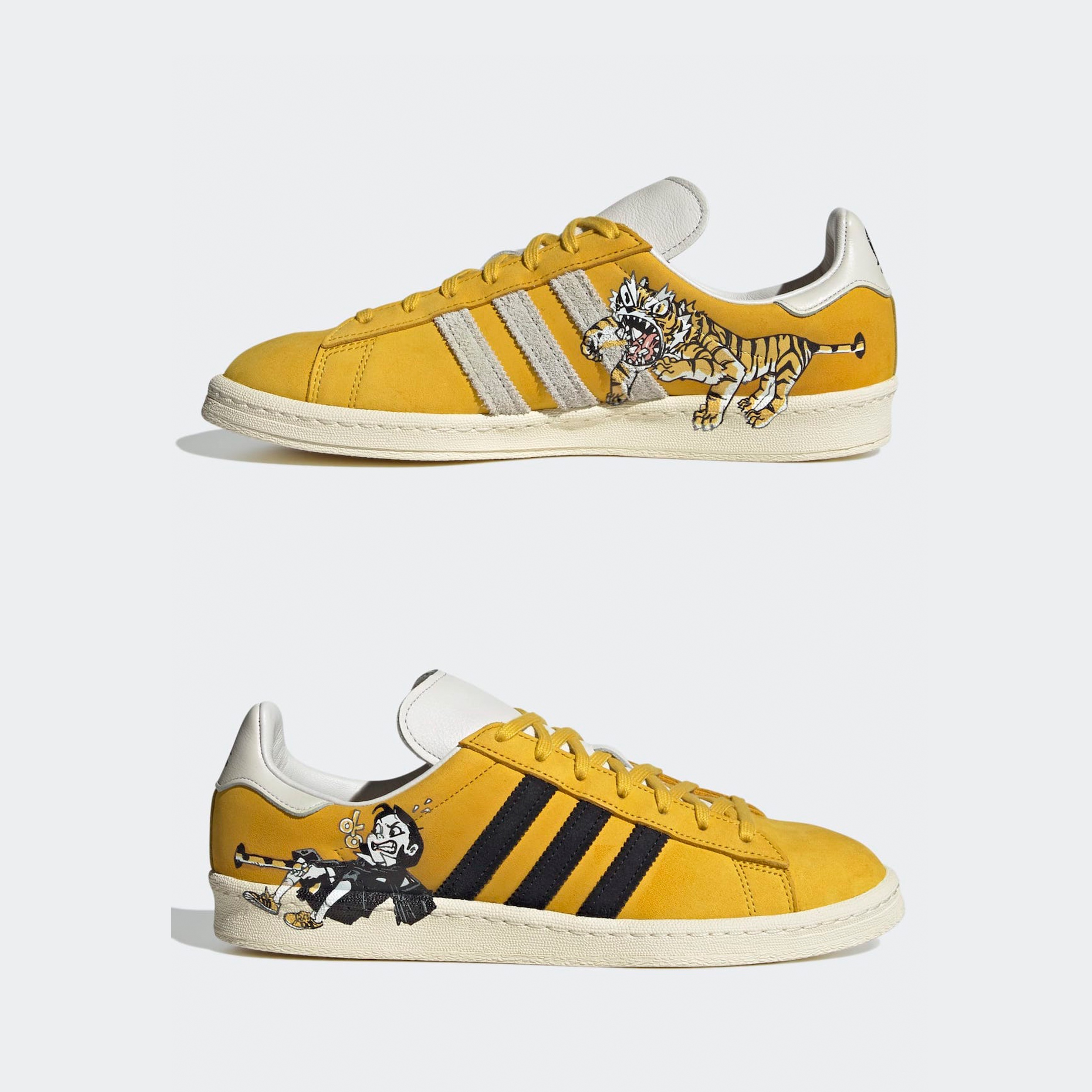 Adidas x Kasina x Kim Jung Gi Campus Hazy Yellow (Special Package) 착용 스타일 - 2