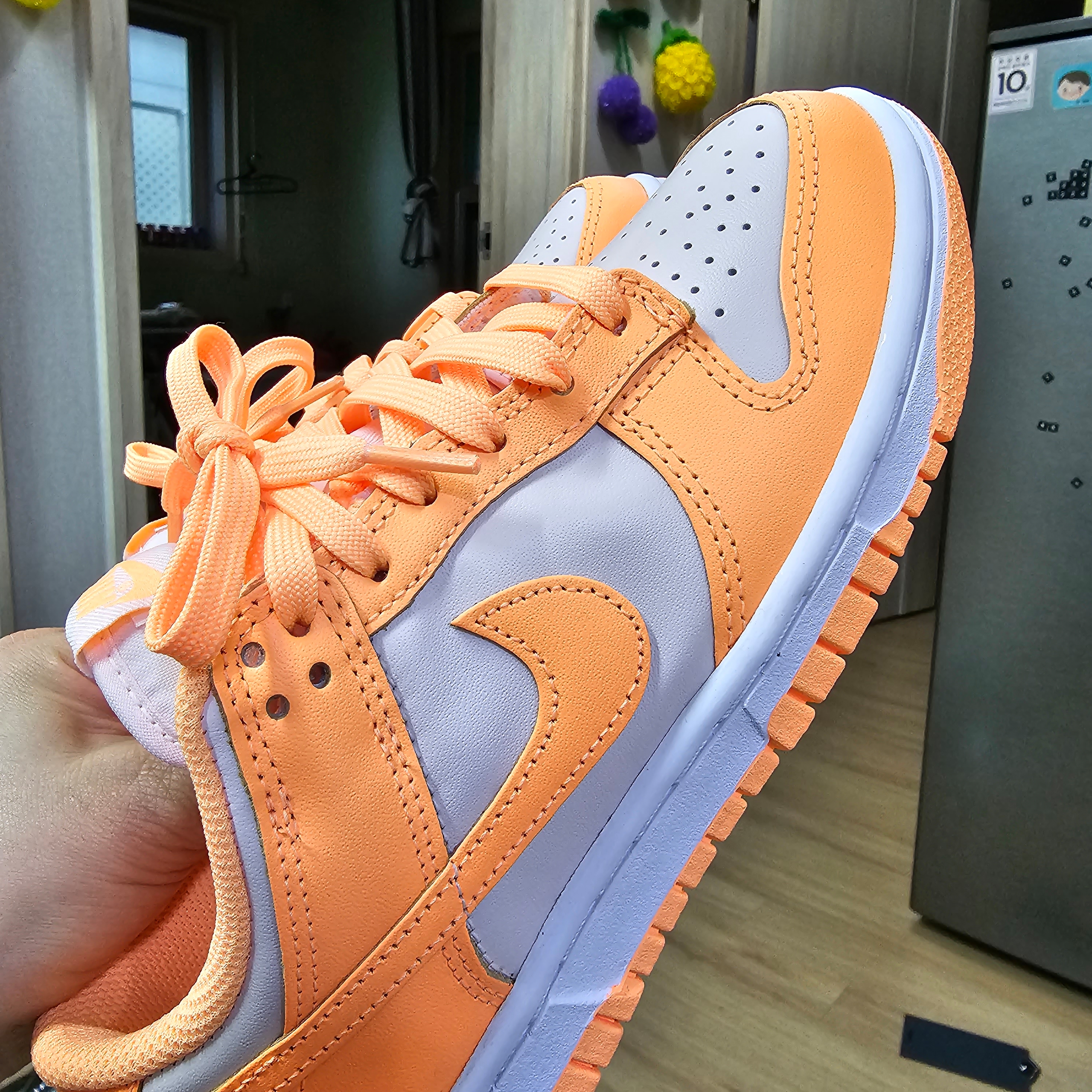 (W) Nike Dunk Low Peach Cream 착용 스타일
