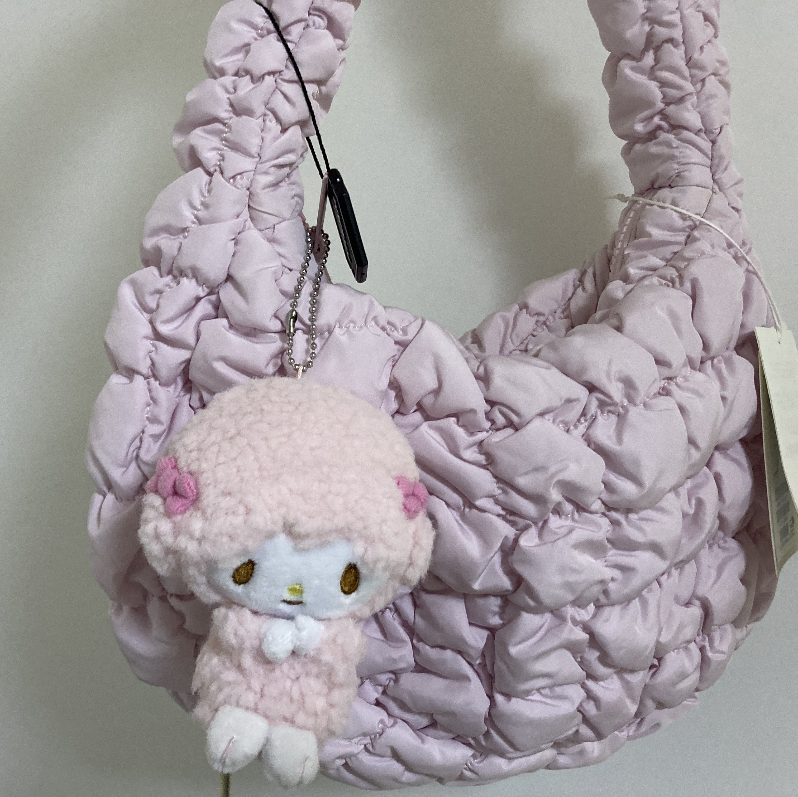 COS Quilted Mini Bag Light Pink 착용 스타일
