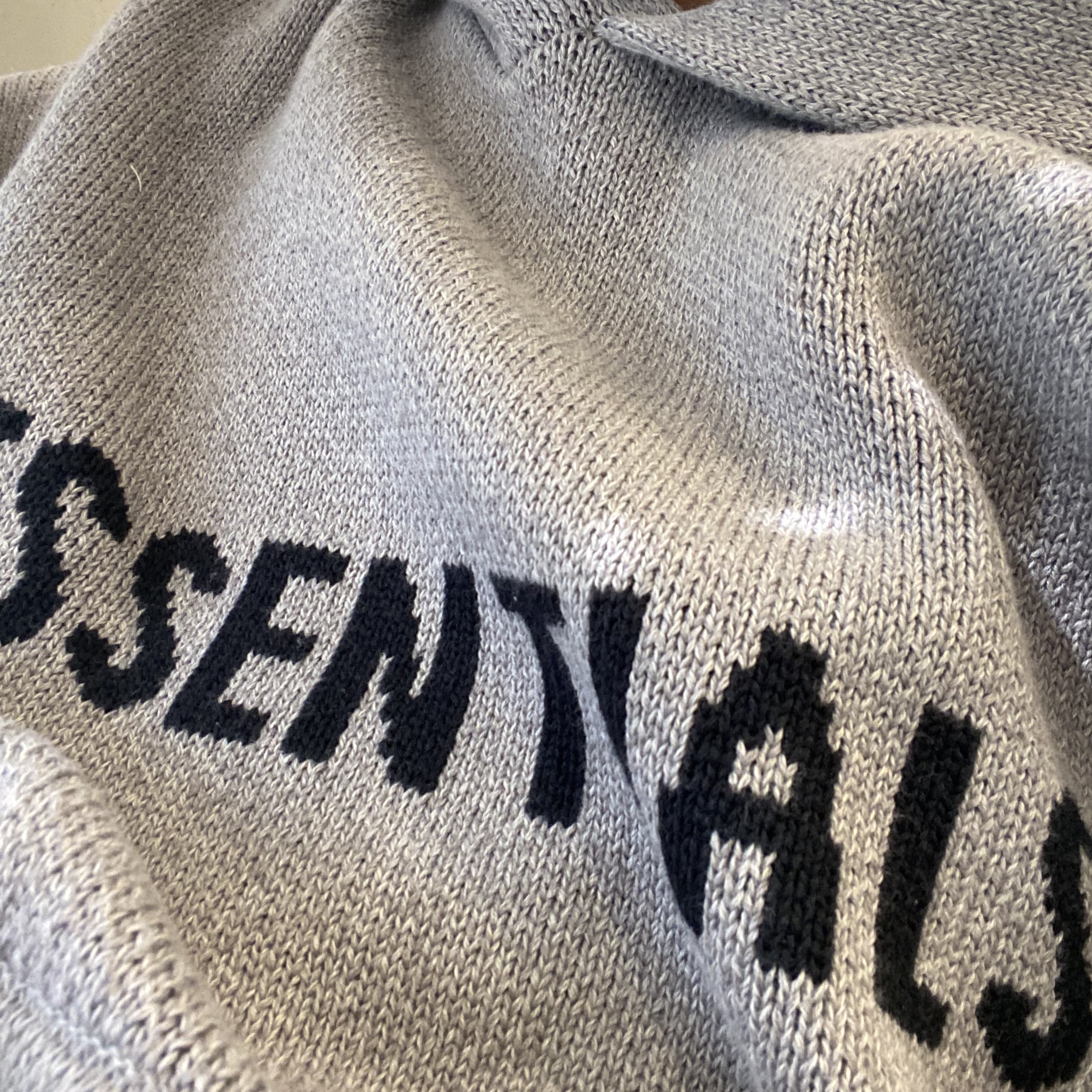 Essentials Knit Pullover Hoodie Heather Oatmeal - 21SS 착용 스타일