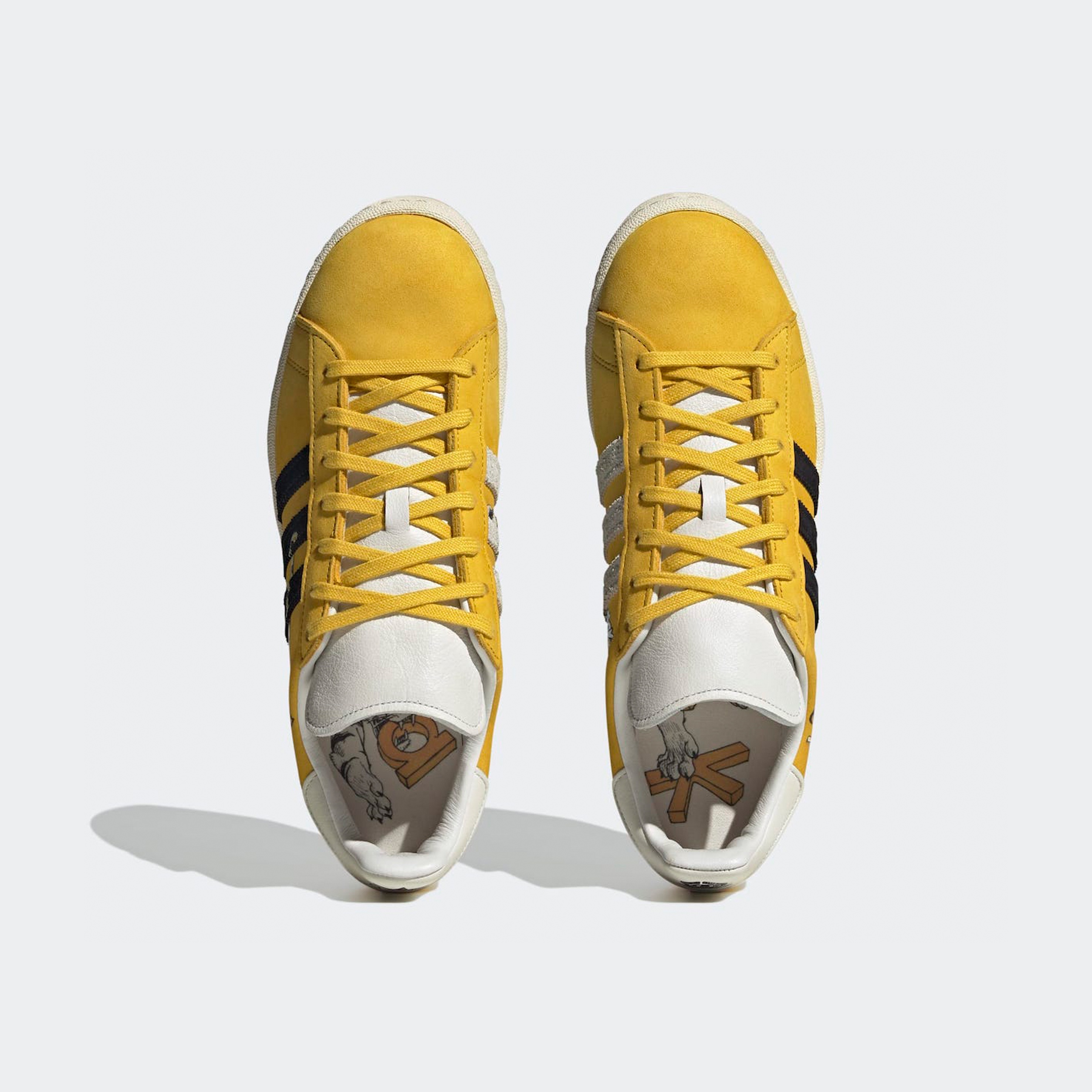 Adidas x Kasina x Kim Jung Gi Campus Hazy Yellow (Special Package) 착용 스타일 - 4