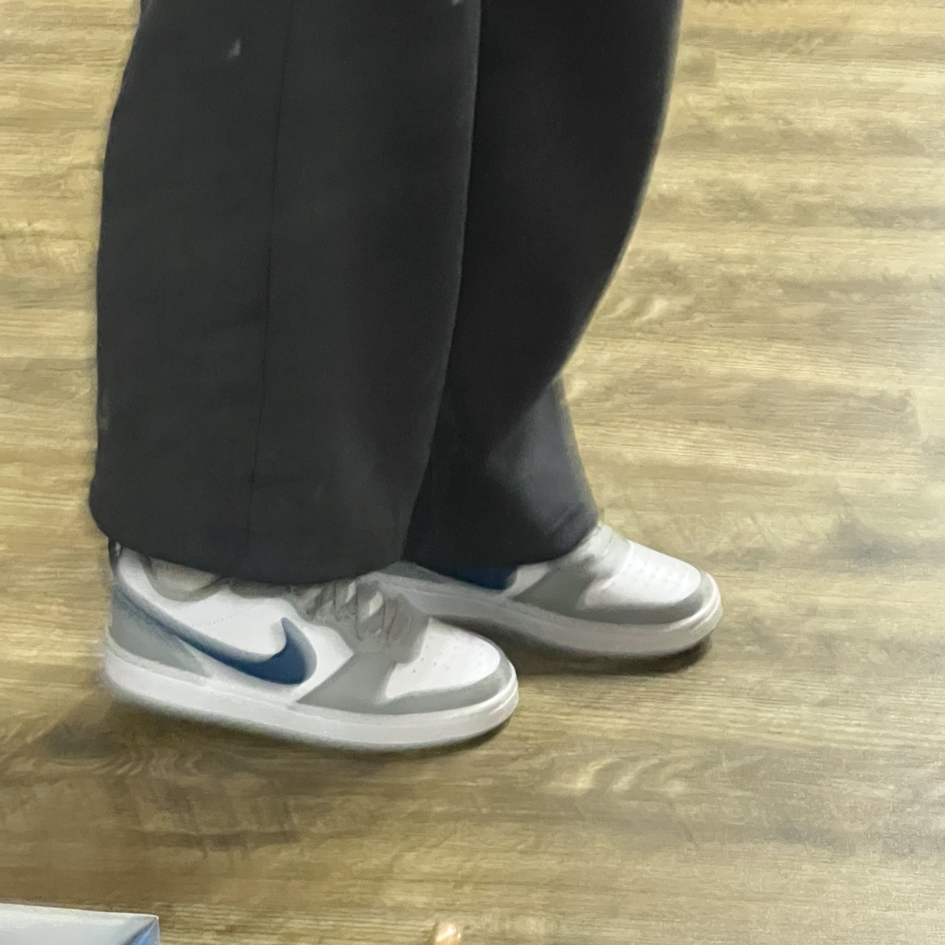 (GS) Nike Court Borough Low 2 Light Smoke Grey 착용 스타일