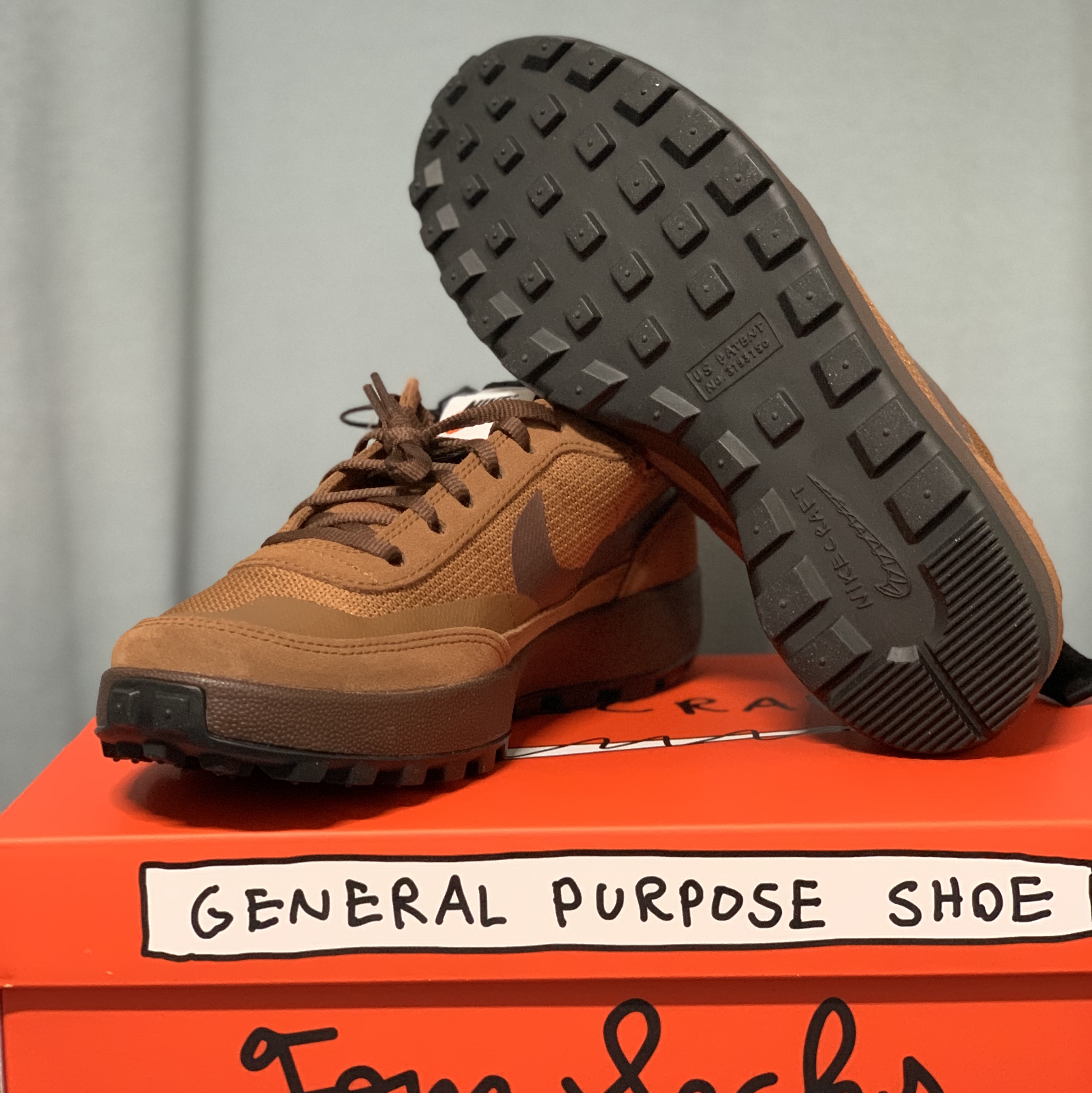 Nike x Tom Sachs General Purpose Shoe Brown 착용 스타일 - 1