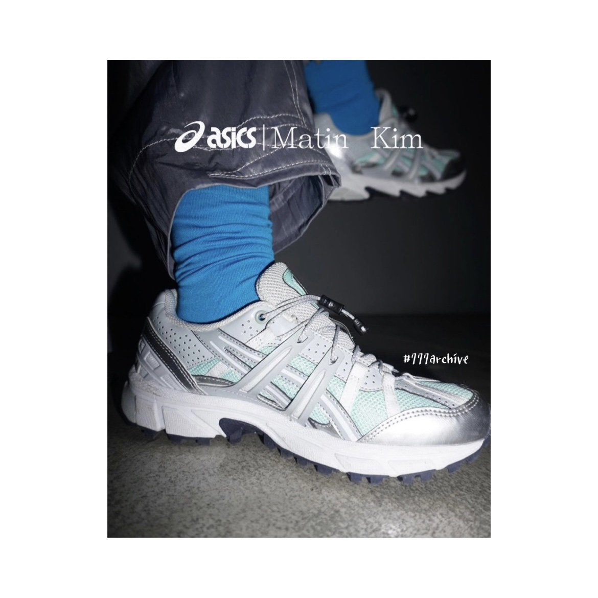 (W) Asics x Matin Kim Gel-Sonoma 15-50 Oasis Green Pure Silver, (W) Asics x Matin Kim Gel-Sonoma 15-50 Black Pure Silver 착용 스타일 - 1