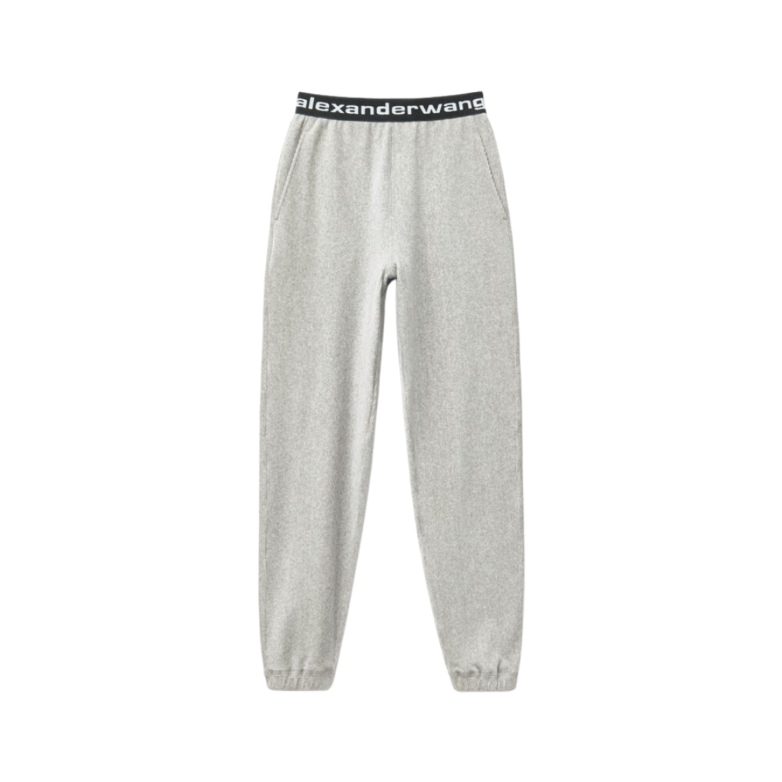 (W) Alexander Wang Logo Elastic Jogger in Stretch Corduroy Grey 상세 이미지 1