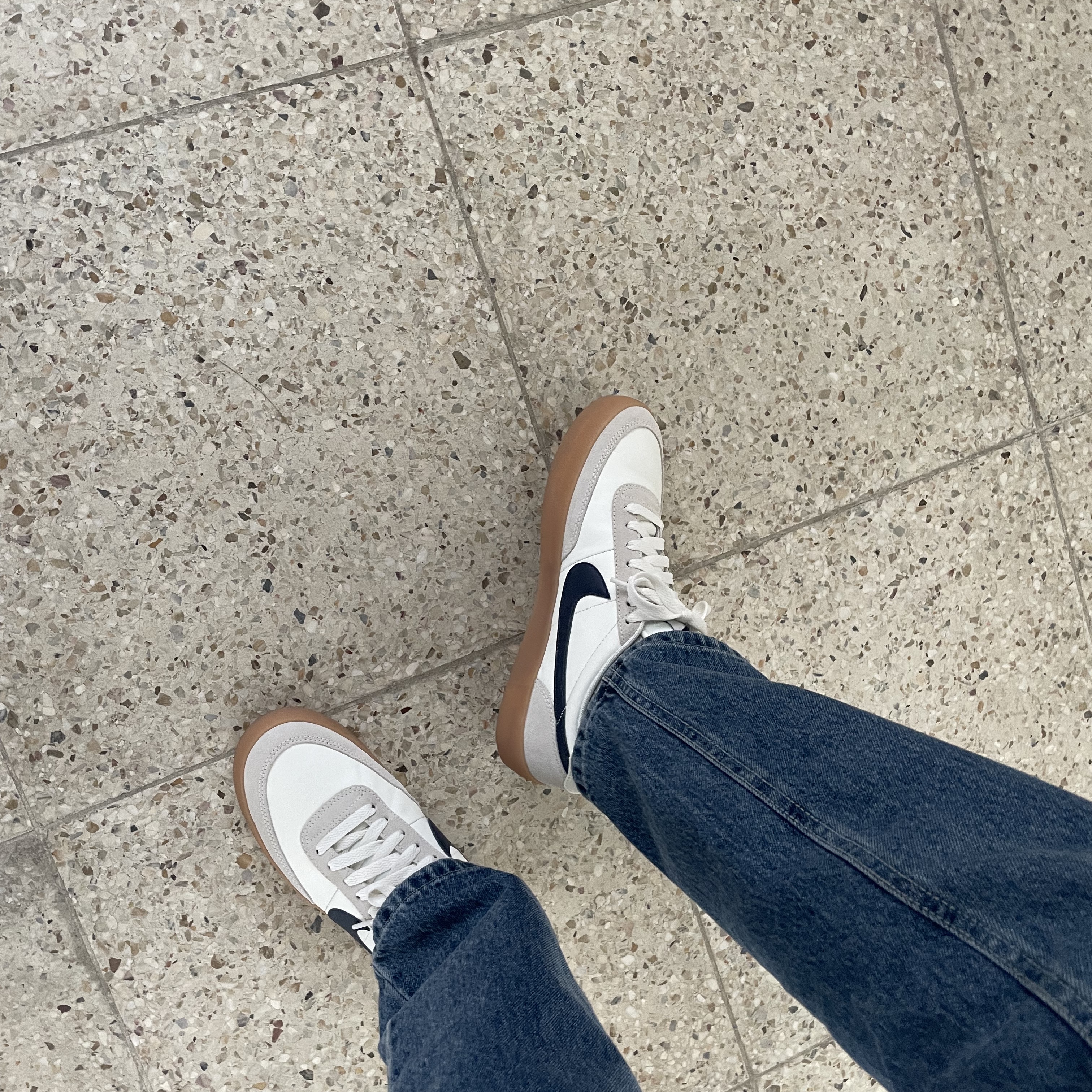 Nike x J.Crew Killshot 2 Sail Midnight Navy 착용 스타일
