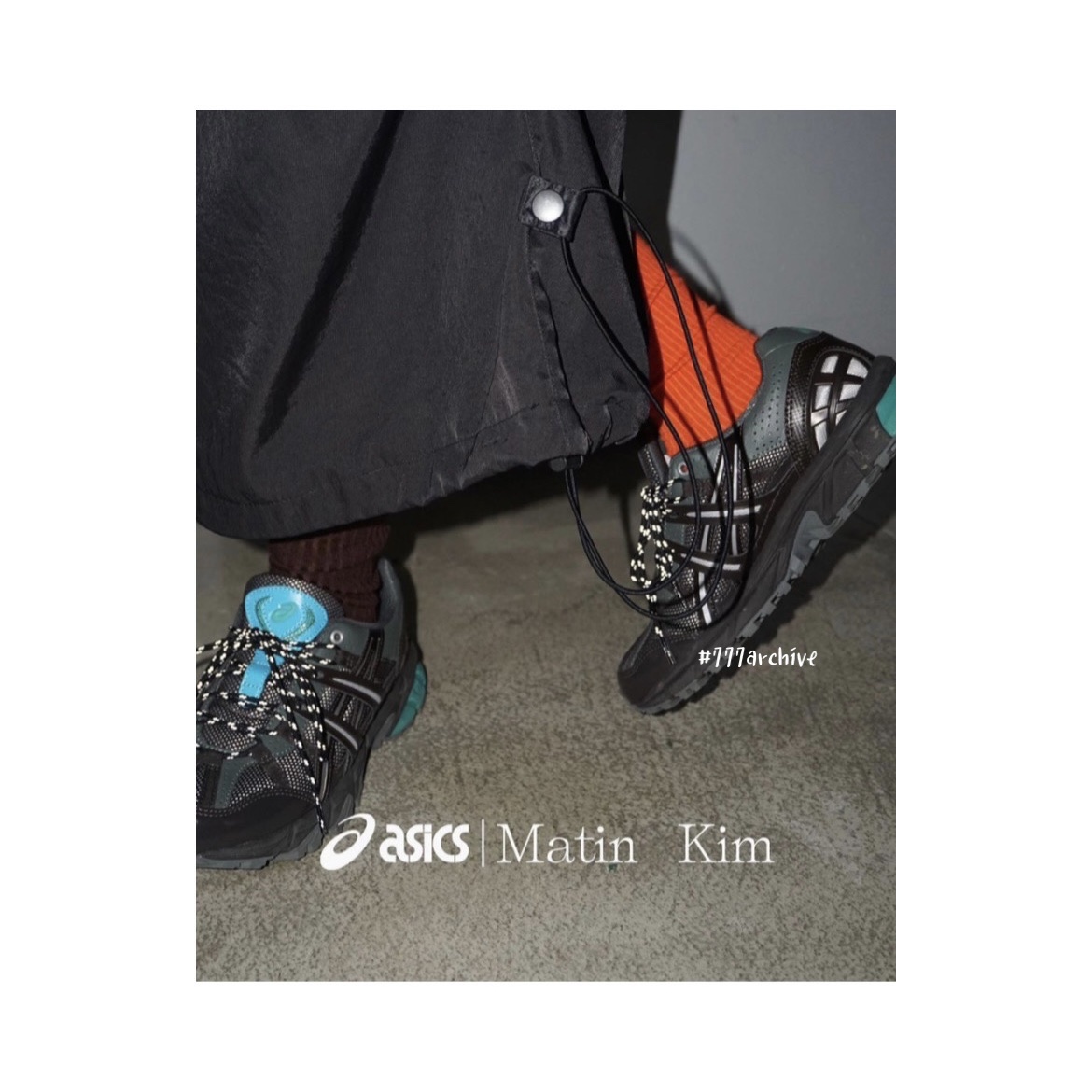 (W) Asics x Matin Kim Gel-Sonoma 15-50 Oasis Green Pure Silver, (W) Asics x Matin Kim Gel-Sonoma 15-50 Black Pure Silver 착용 스타일 - 2