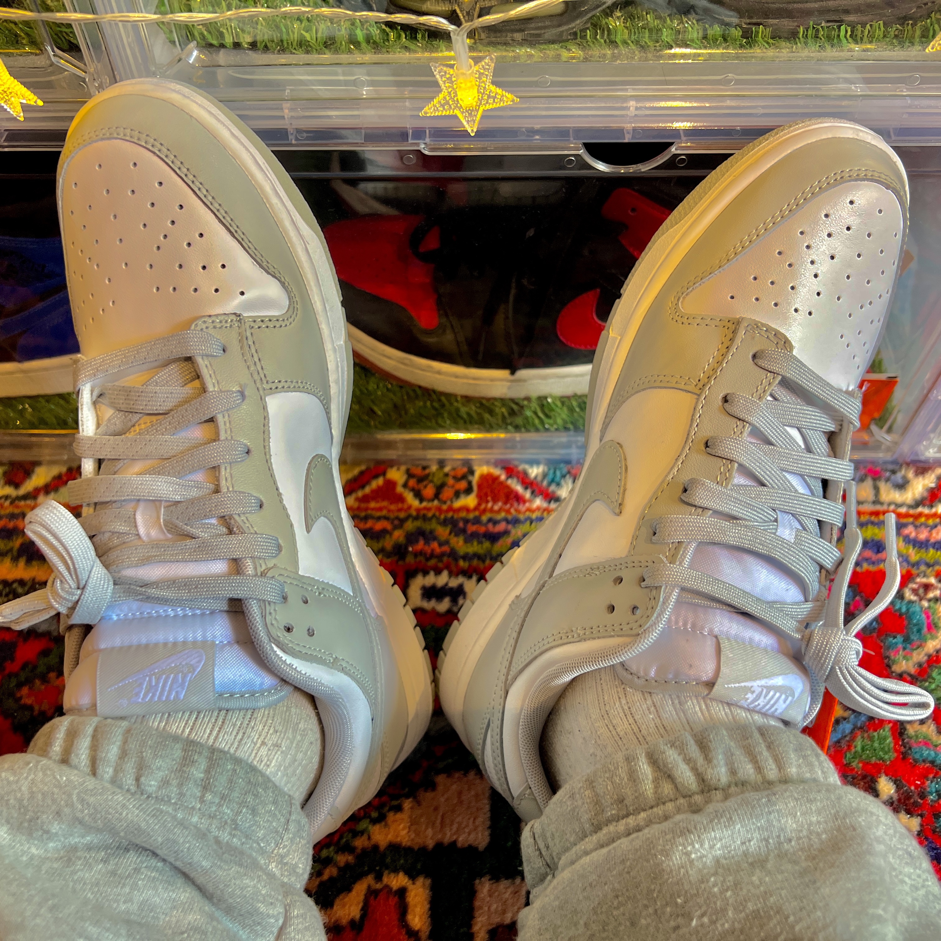 Nike Dunk Low Retro Grey Fog 착용 스타일 - 2