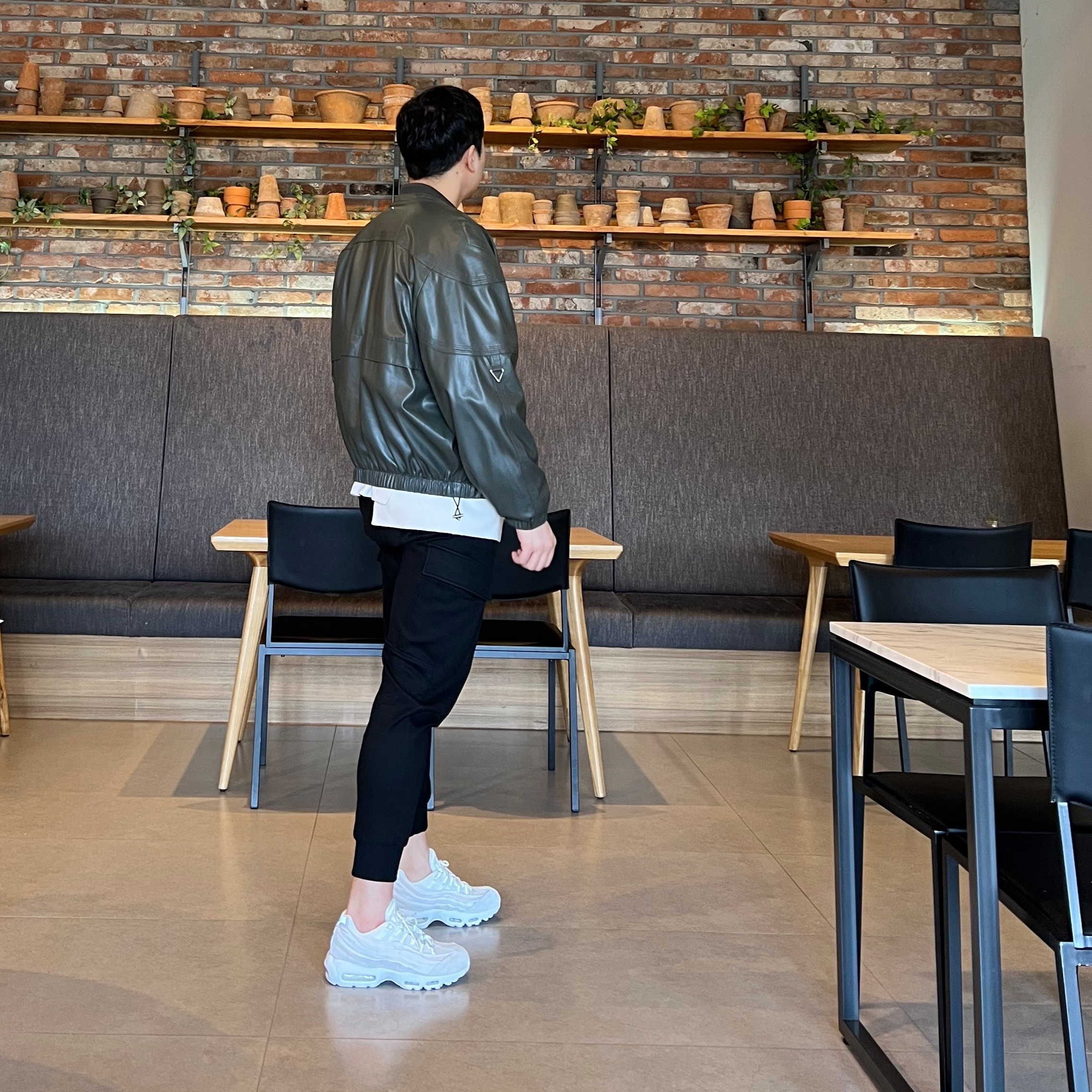 Nike x Comme des Garcons Homme Plus Air Max 95 White 착용 스타일