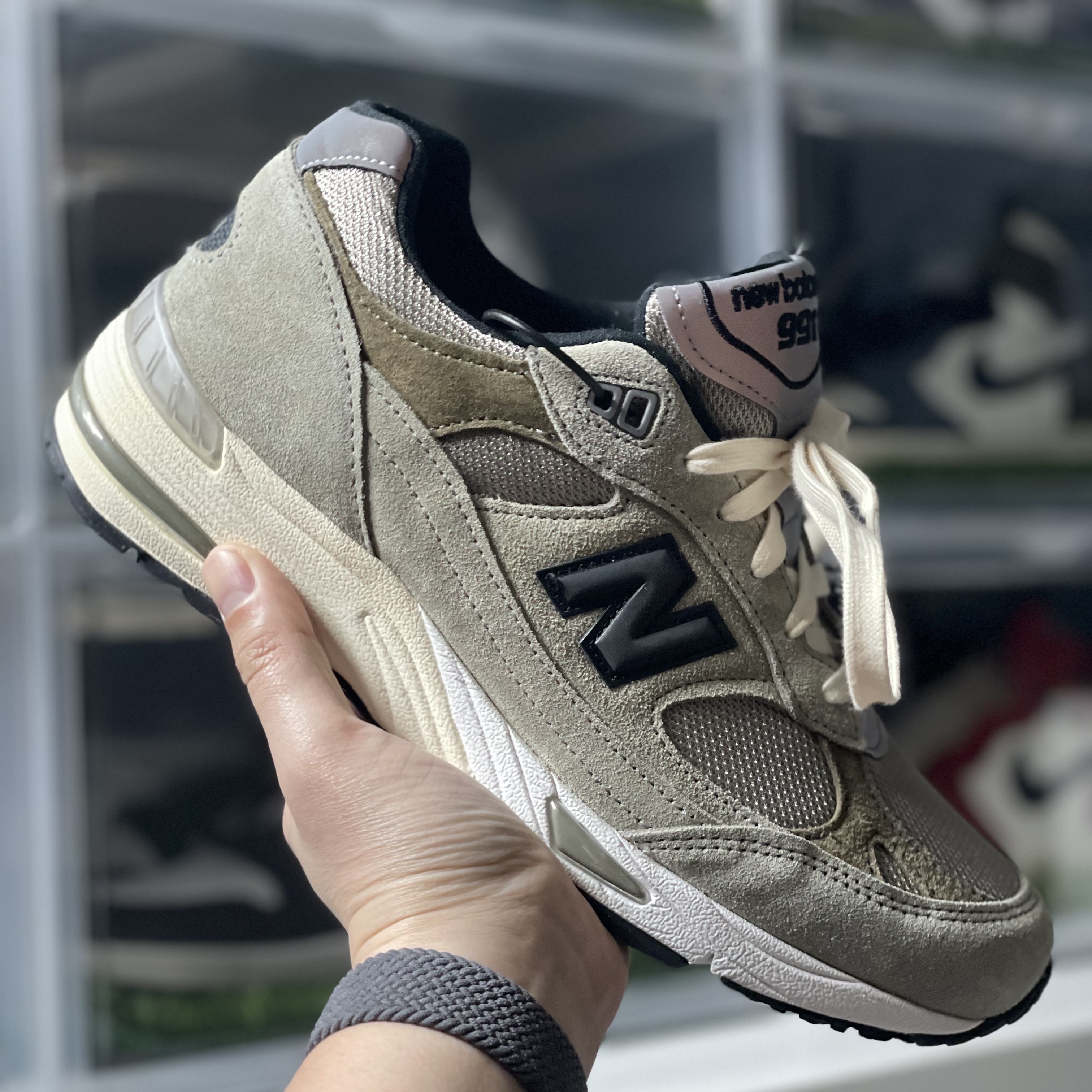 New Balance x JJJJound 991 Made in UK Grey 착용 스타일 - 3
