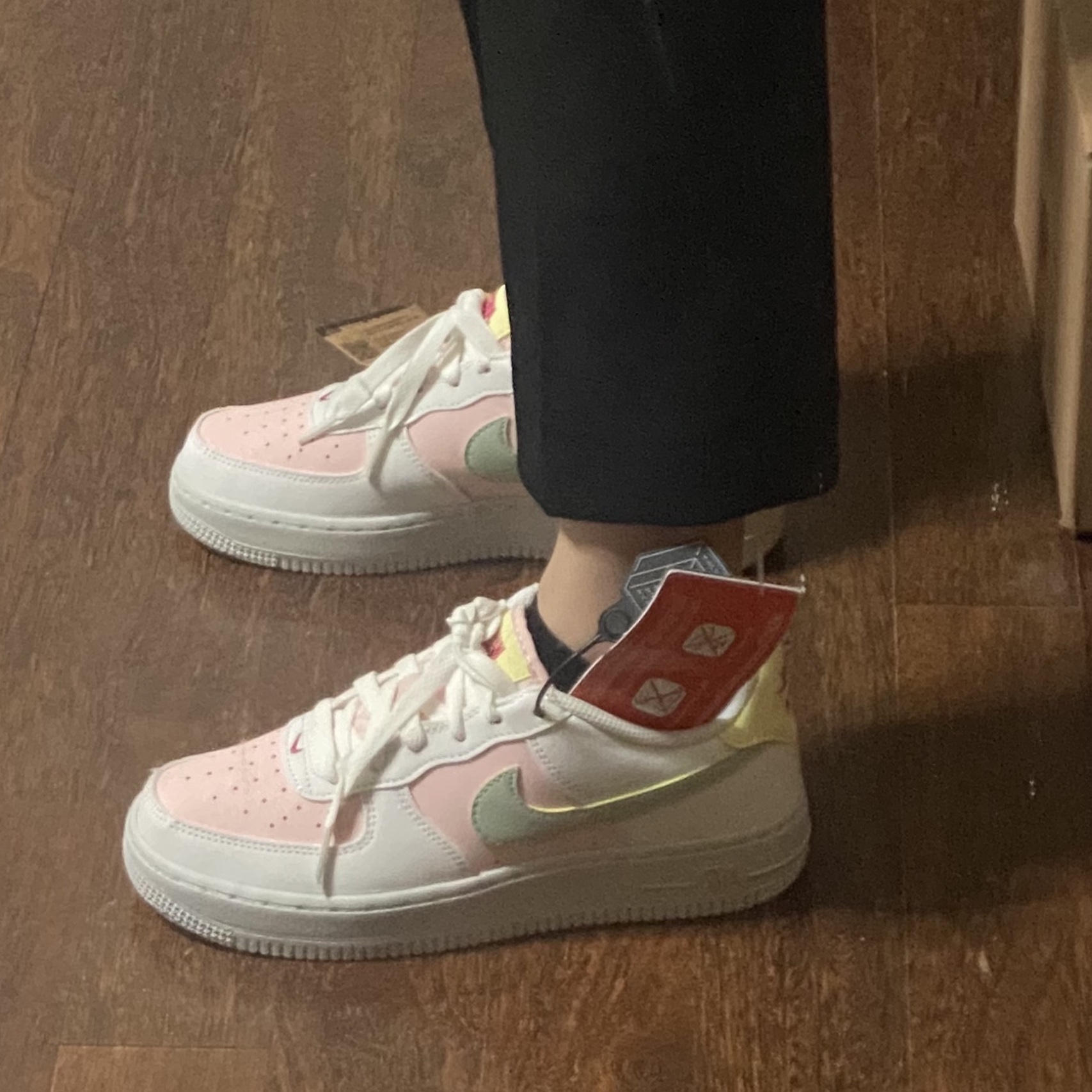 (GS) Nike Air Force 1 Impact Summit White Atmosphere 착용 스타일