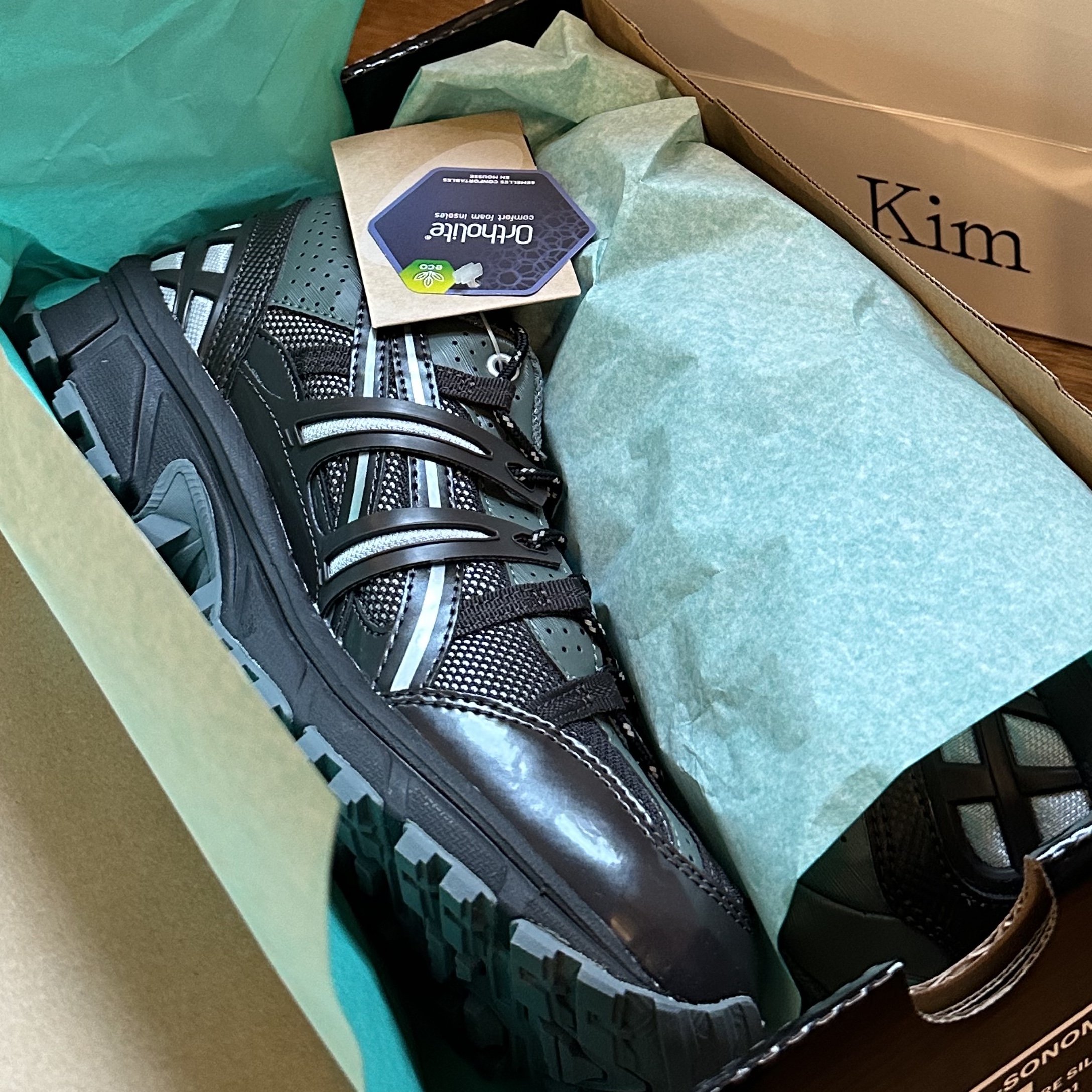 (W) Asics x Matin Kim Gel-Sonoma 15-50 Black Pure Silver 착용 스타일