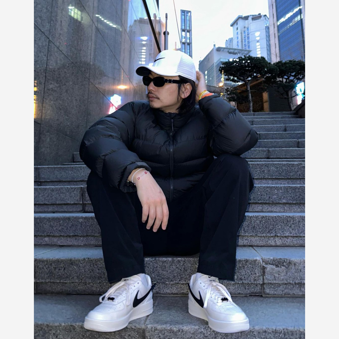 Nike x Ambush Air Force 1 Low SP Phantom, Gentle Monster x Maison Margiela MM004 Black Black 착용 스타일 - 3