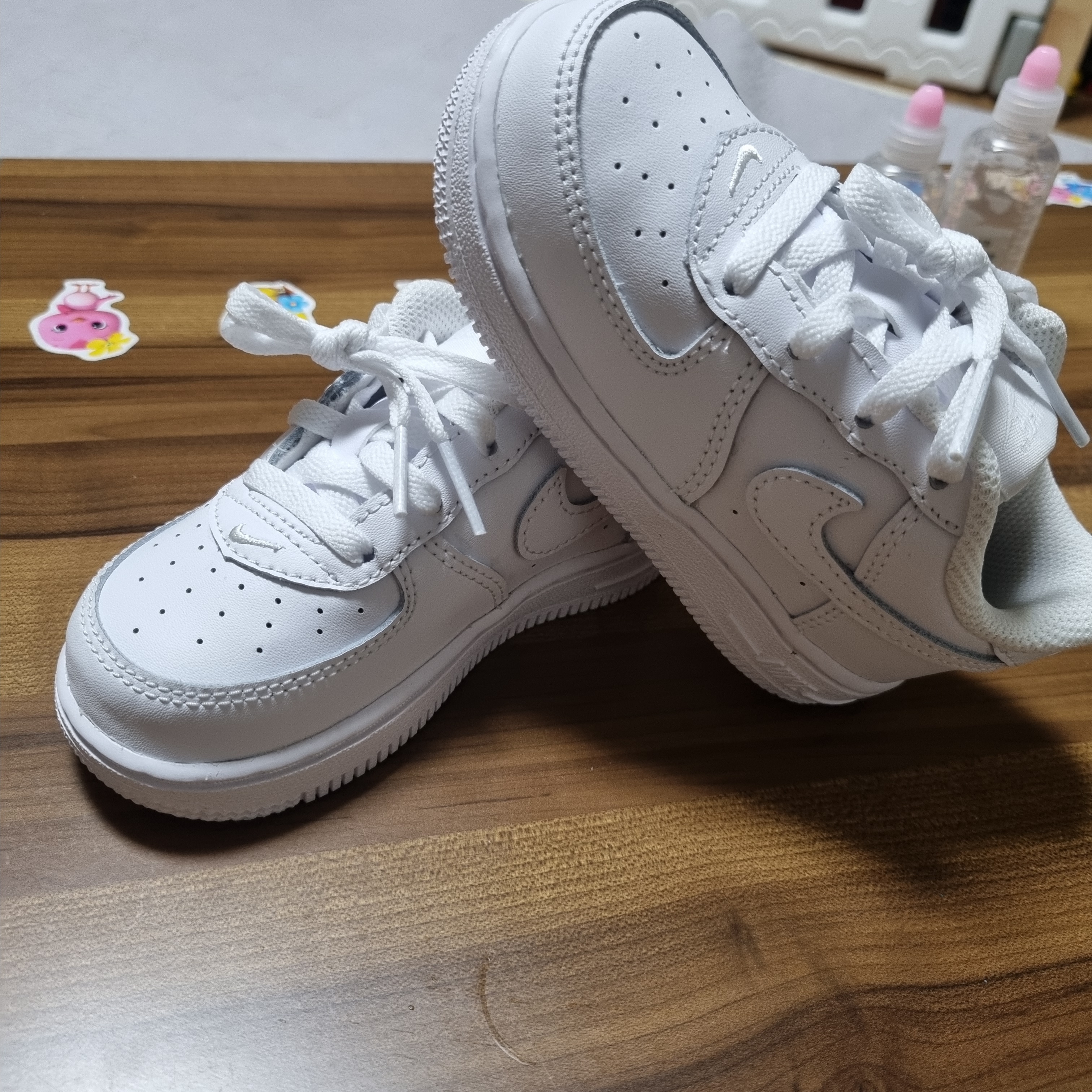 (TD) Nike Force 1 LE White 착용 스타일 - 1