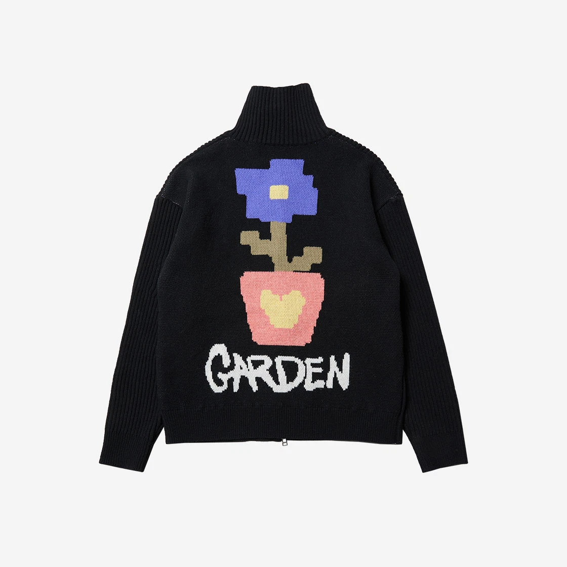 더뮤지엄비지터 가든 자카드 니트 집 - 23PS | The Museum Visitor | KREAM The Museum Visitor Garden Jacquard Knit Zip Up - 23PS