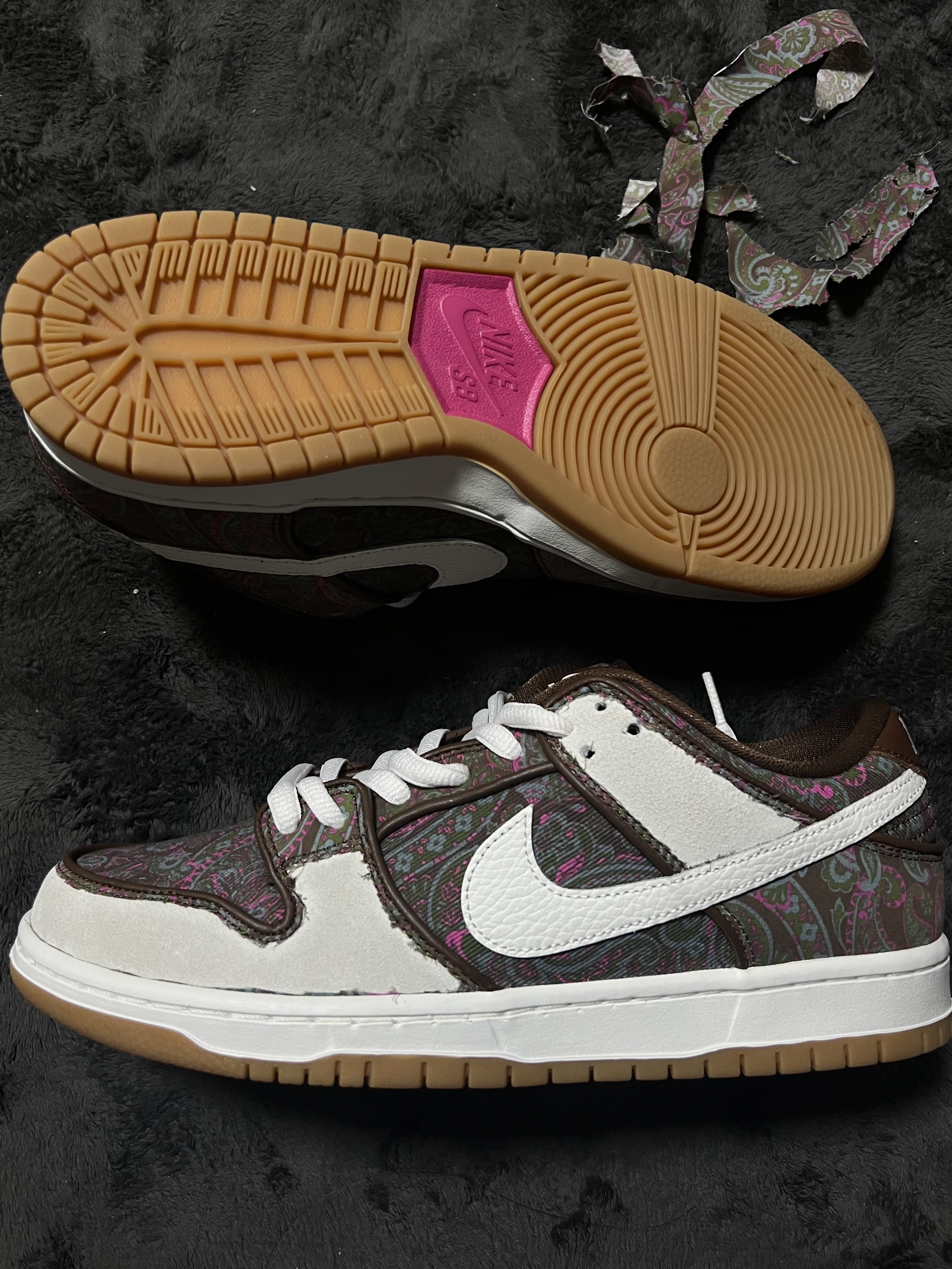 Nike SB Dunk Low Pro Premium Paisley 착용 스타일 - 1