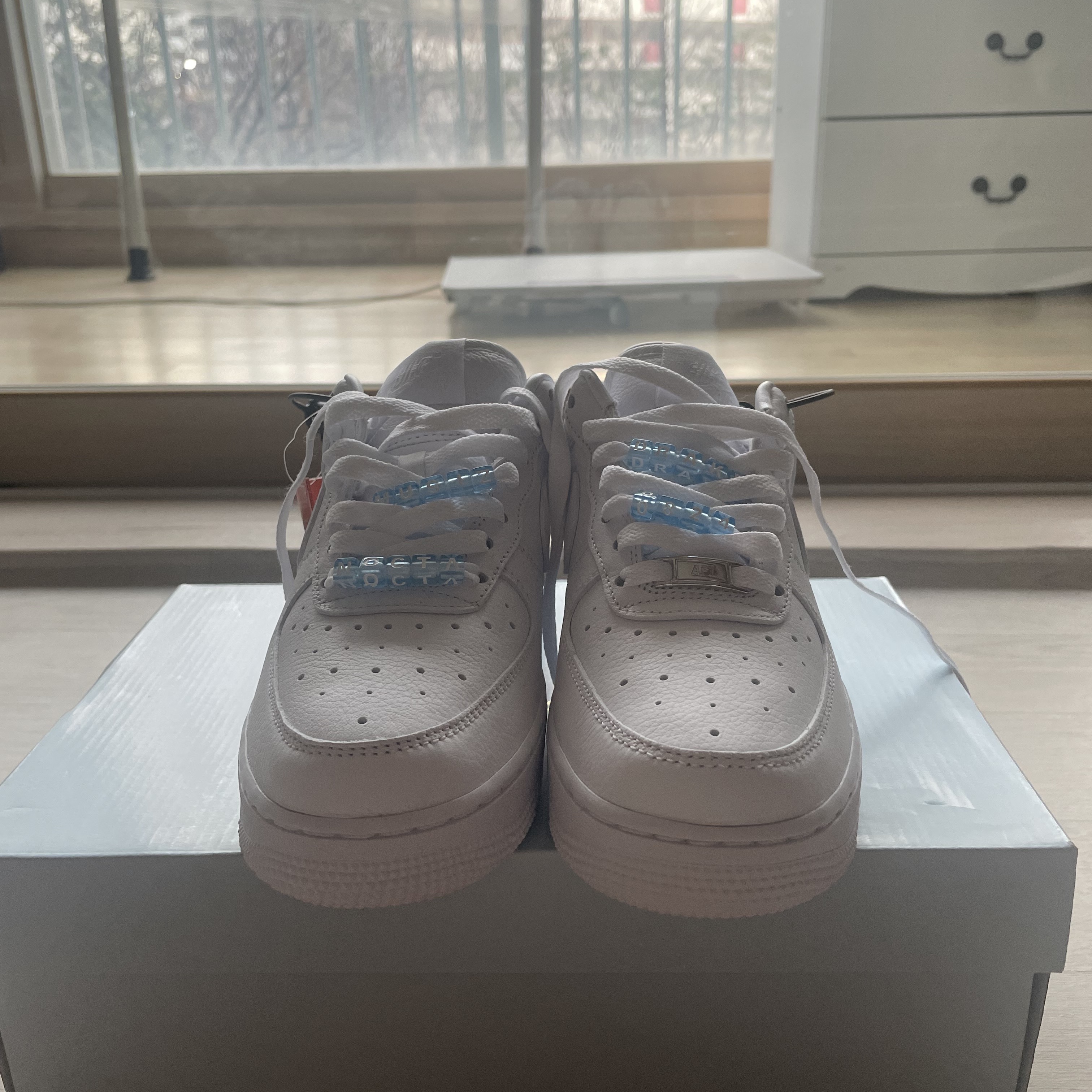 Nike x Drake Nocta Air Force 1 Low SP Certified Lover Boy White 착용 스타일