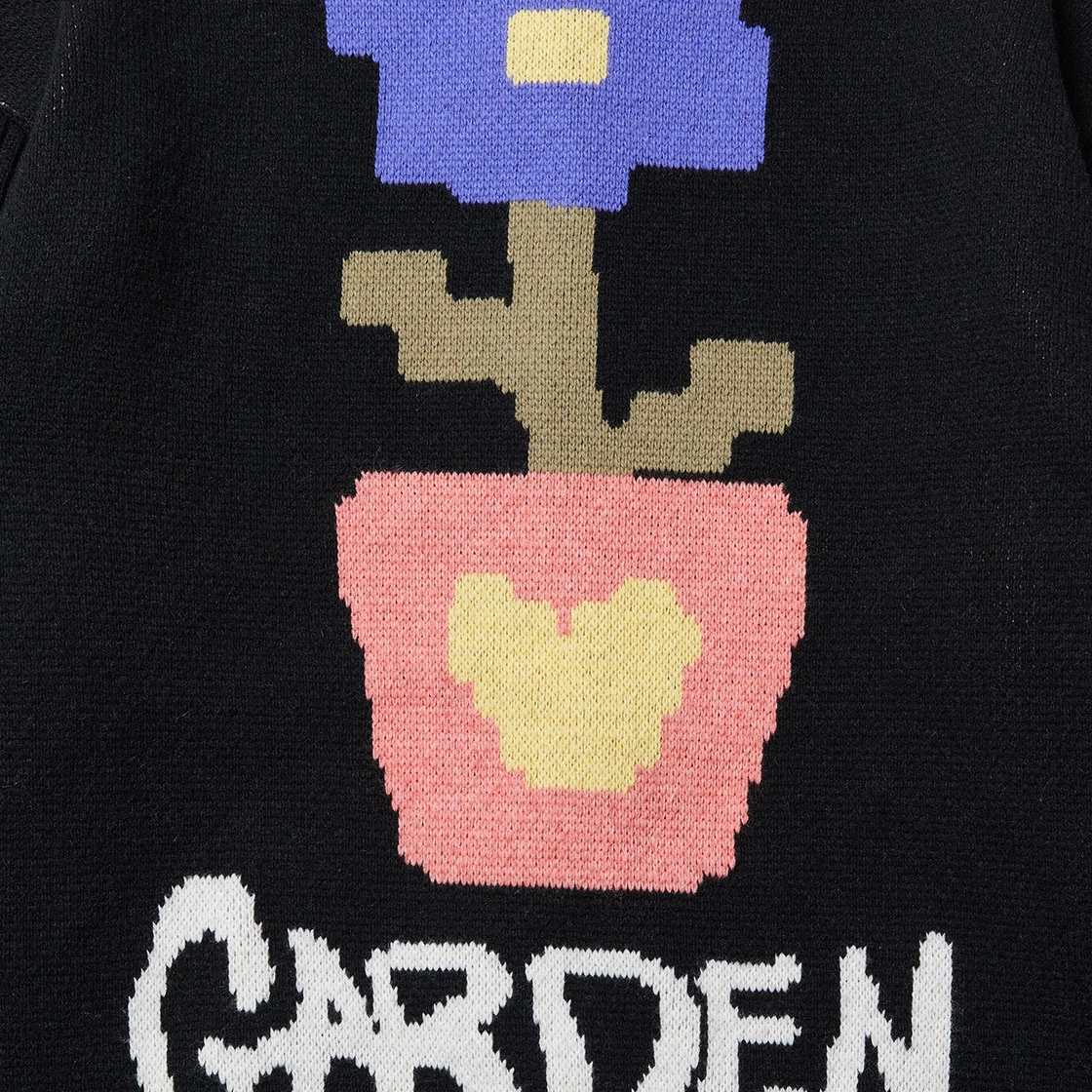 더뮤지엄비지터 가든 자카드 니트 집 - 23PS | The Museum Visitor | KREAM The Museum Visitor Garden Jacquard Knit Zip Up - 23PS