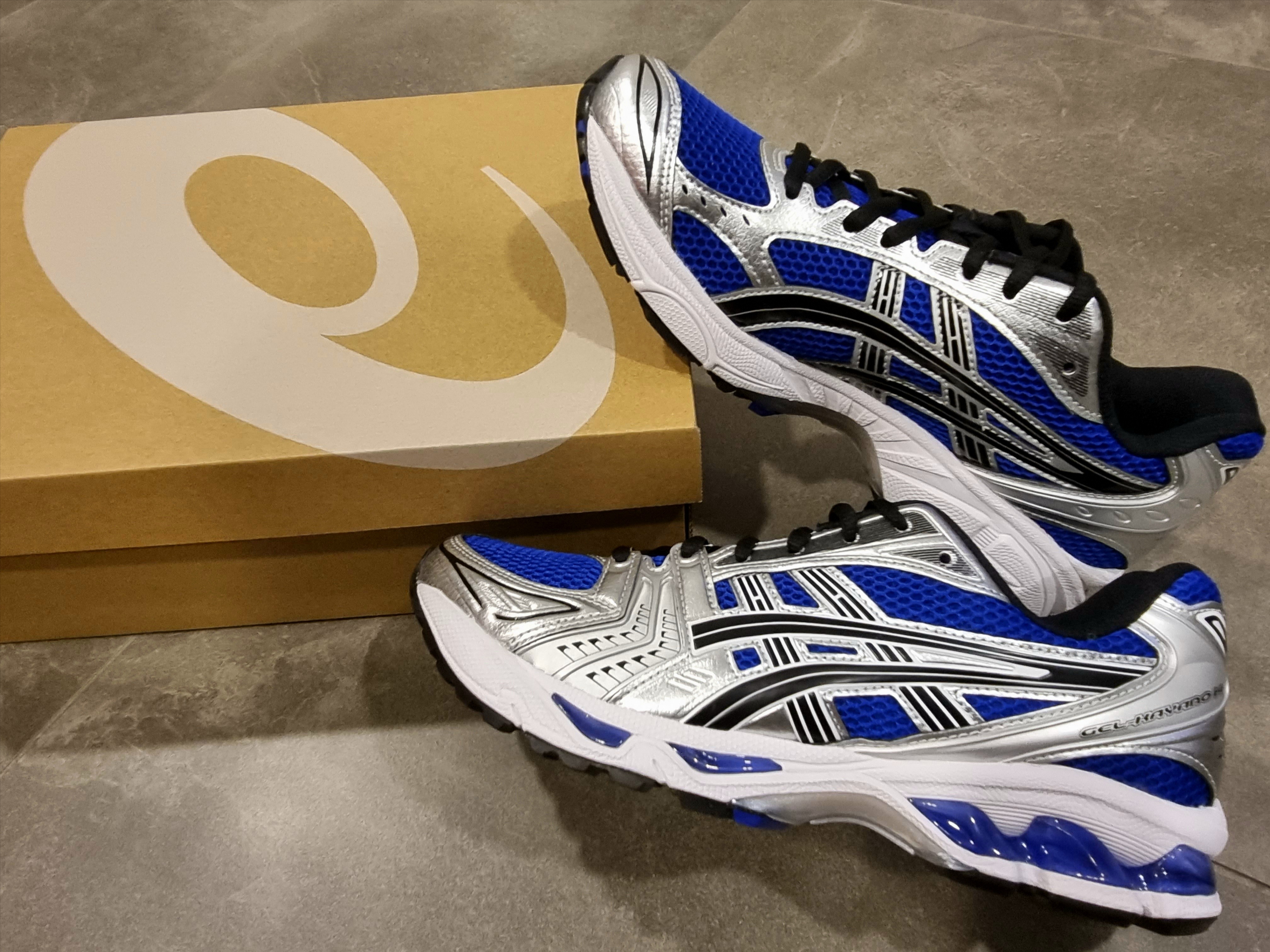 Asics Gel-Kayano 14 Monaco Blue Black 착용 스타일 - 5