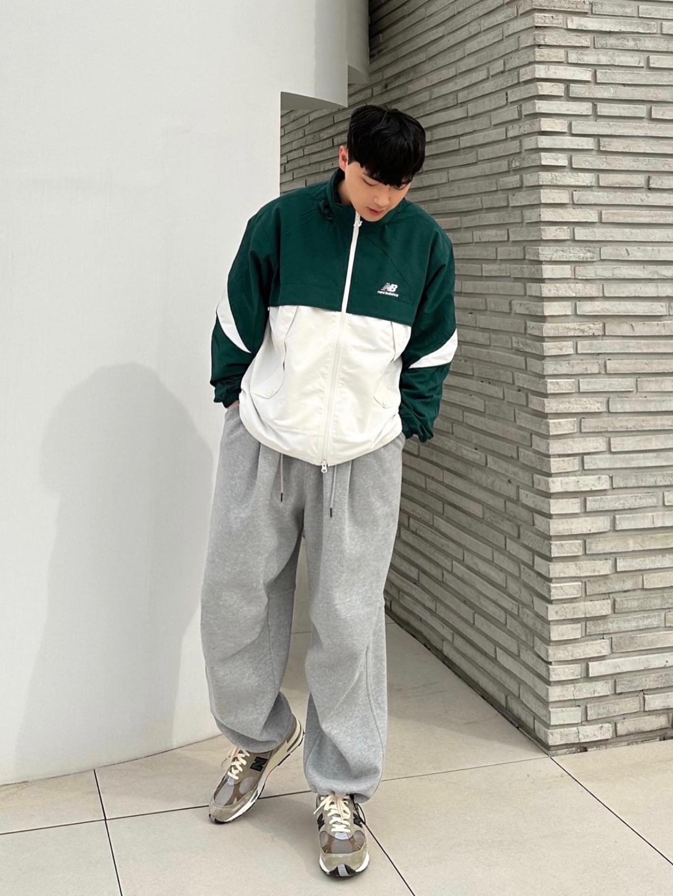 New Balance x JJJJound 991 Made in UK Grey 착용 스타일 - 1