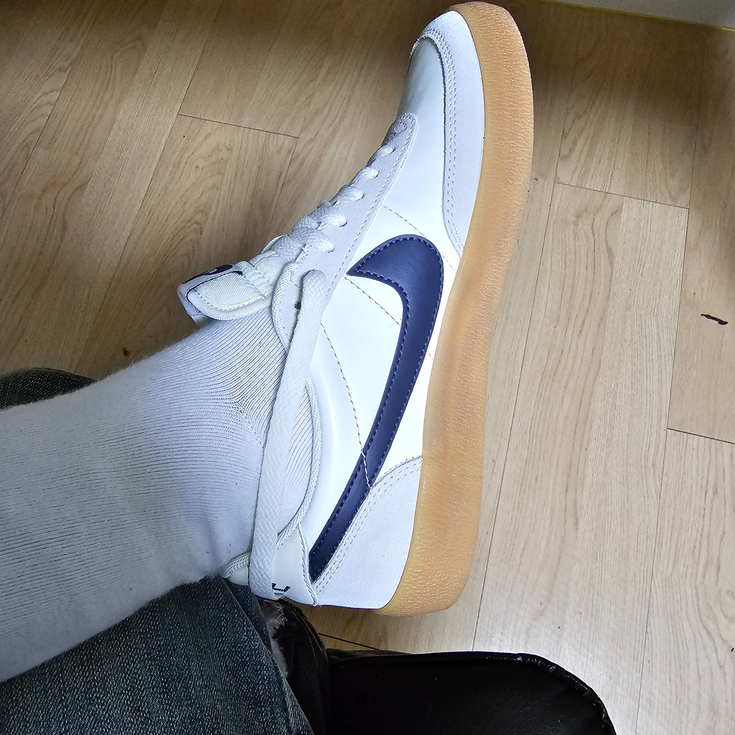 Nike x J.Crew Killshot 2 Sail Midnight Navy 착용 스타일