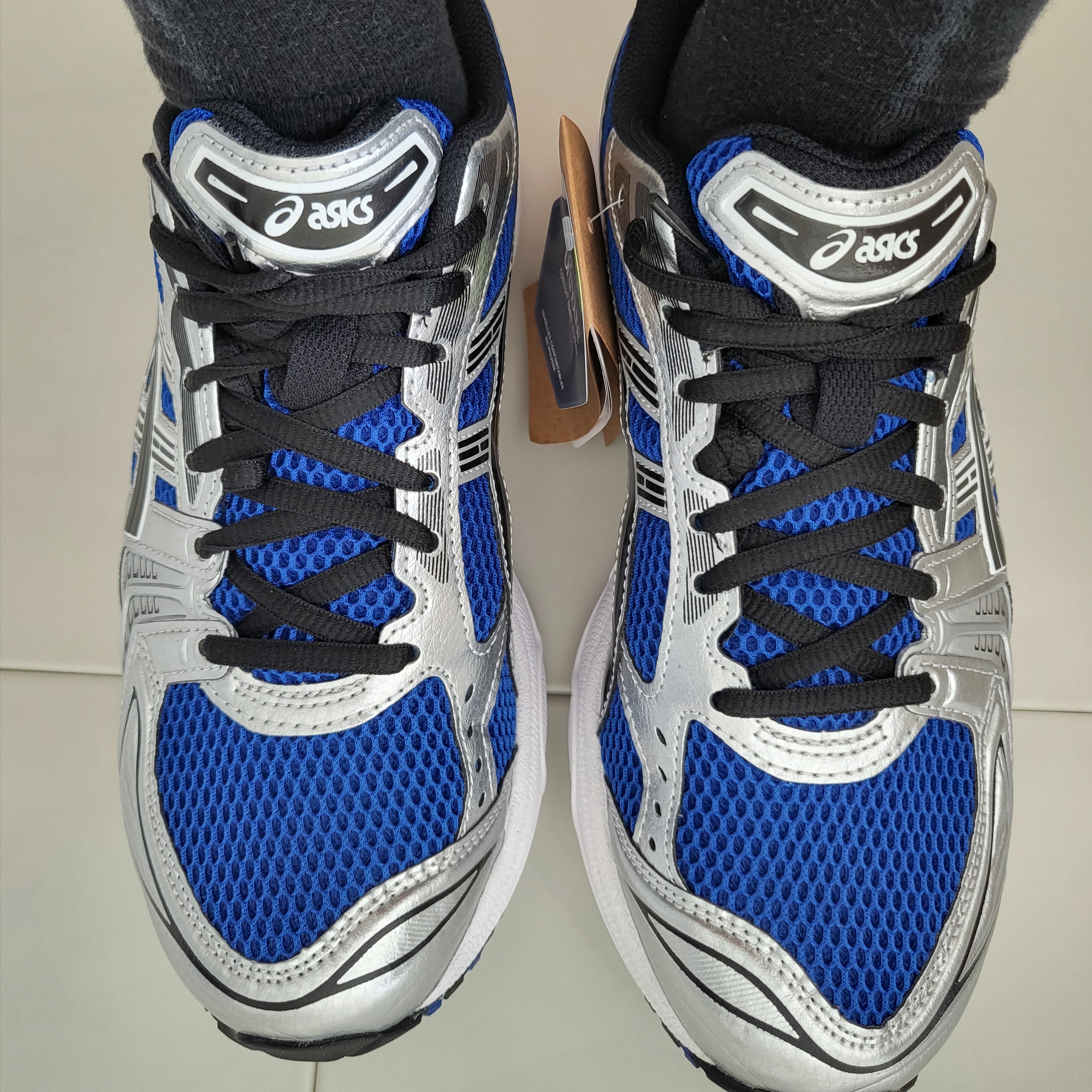 Asics Gel-Kayano 14 Monaco Blue Black 착용 스타일 - 1