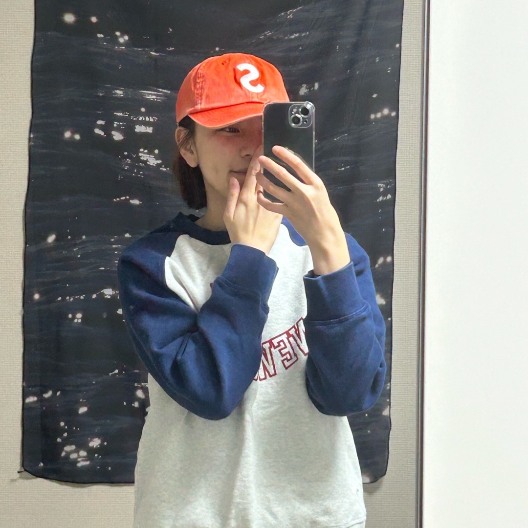 Supreme Pigment Print S Logo 6-Panel Orange - 22FW 착용 스타일 - 2