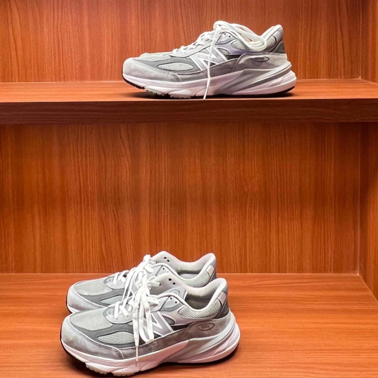 New Balance 990v6 Made in USA Grey - D Standard 착용 스타일 - 5