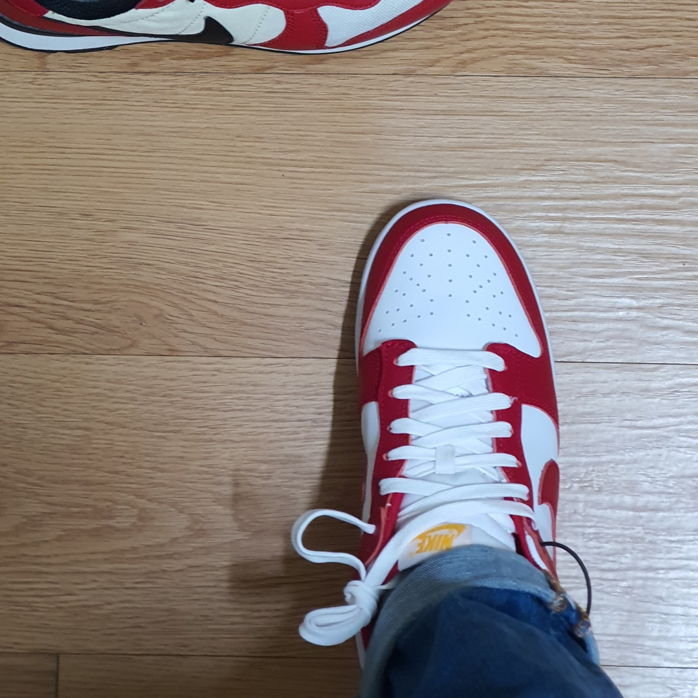Nike Dunk Low Retro Gym Red 착용 스타일