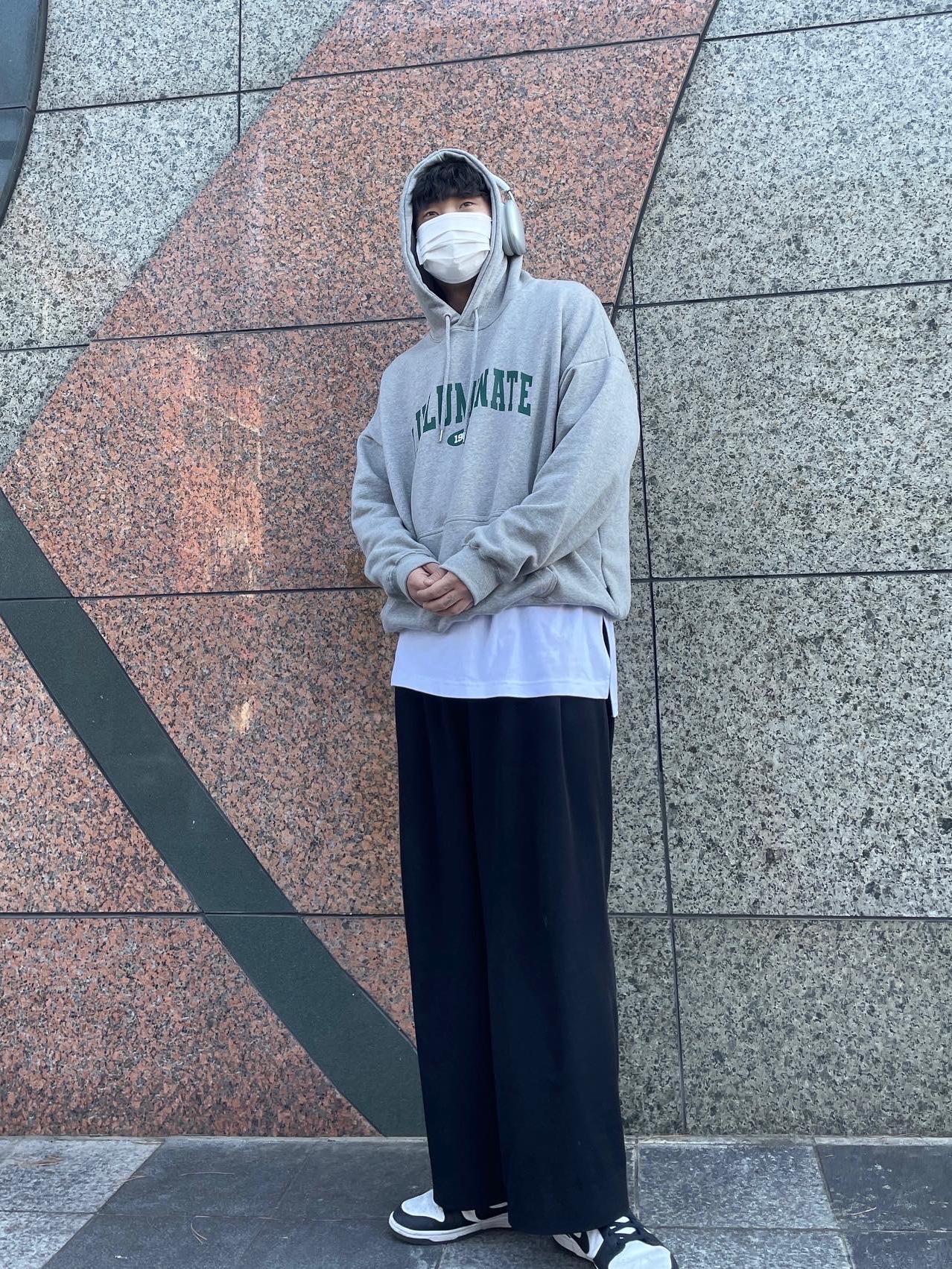 Apple AirPods Max Lightning Silver (Korean Ver.), (W) Nike Dunk Low Black 착용 스타일