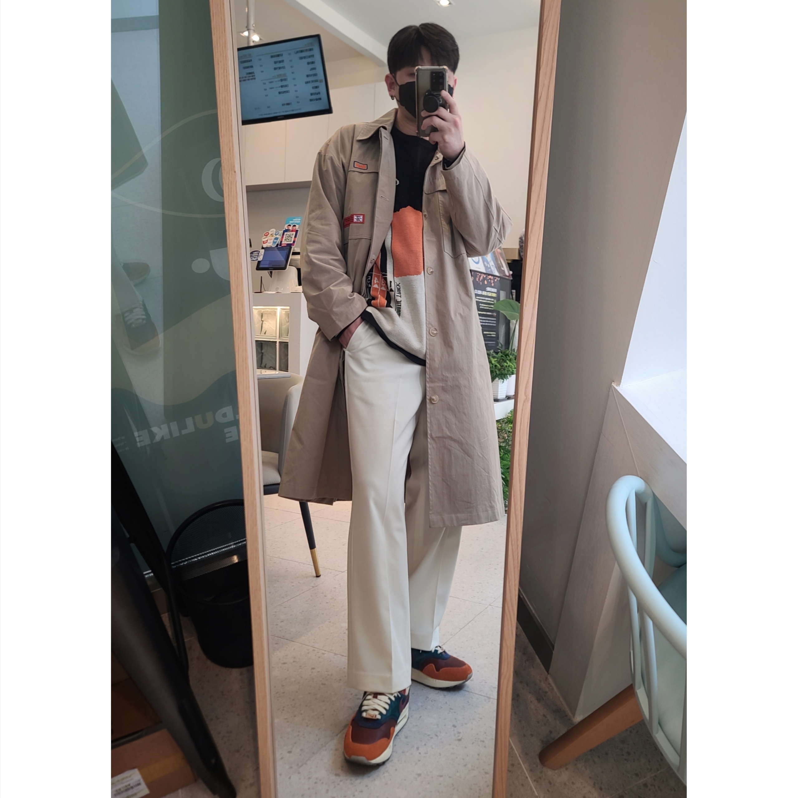 Nike x Kasina Air Max 1 SP Won-Ang Orange 착용 스타일 - 1