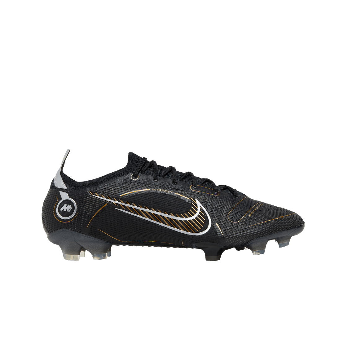 Nike Mercurial Vapor 14 Elite FG Black Metallic Gold 상세 이미지 1