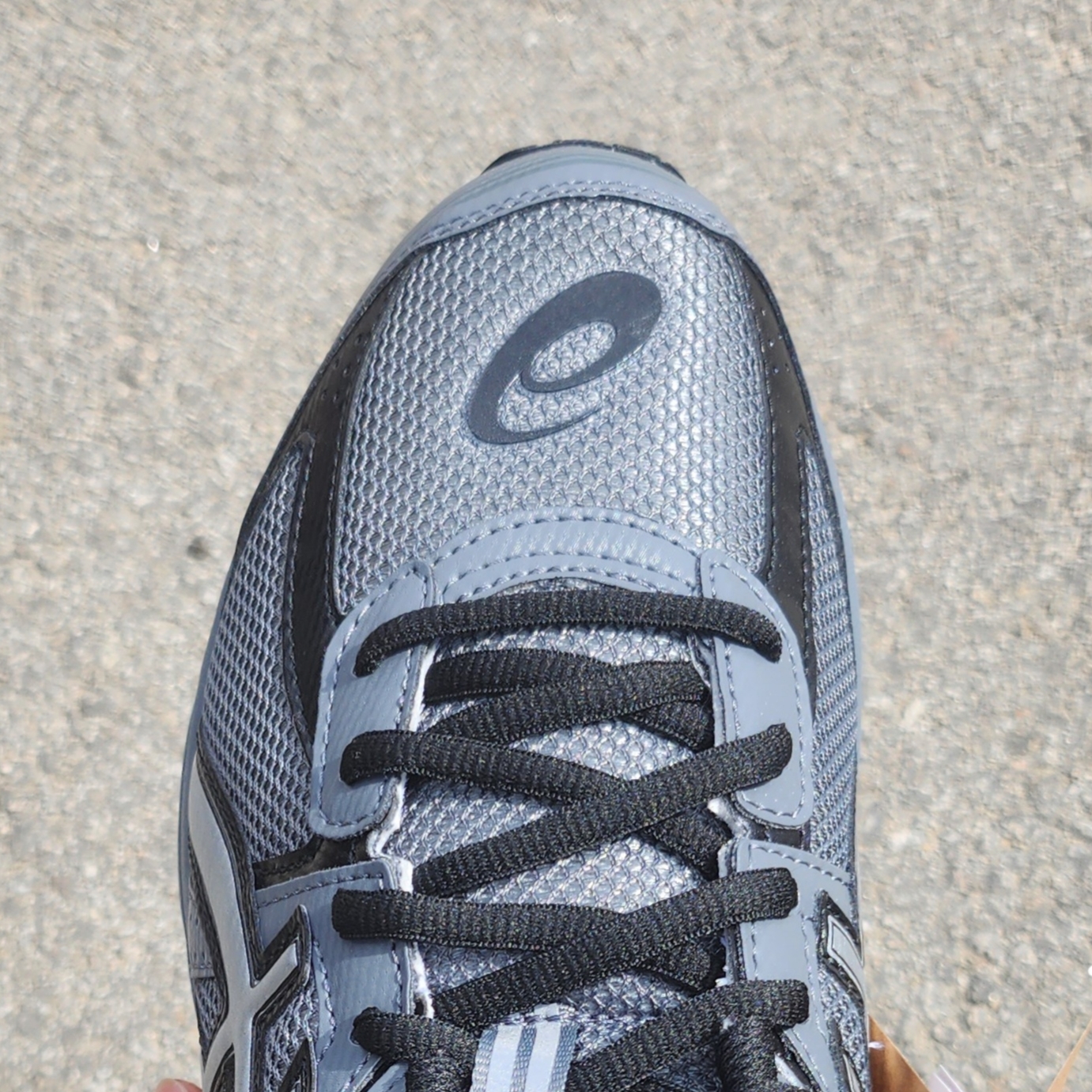 Asics Jog 100 S Steel Grey - 2E Wide 착용 스타일 - 2