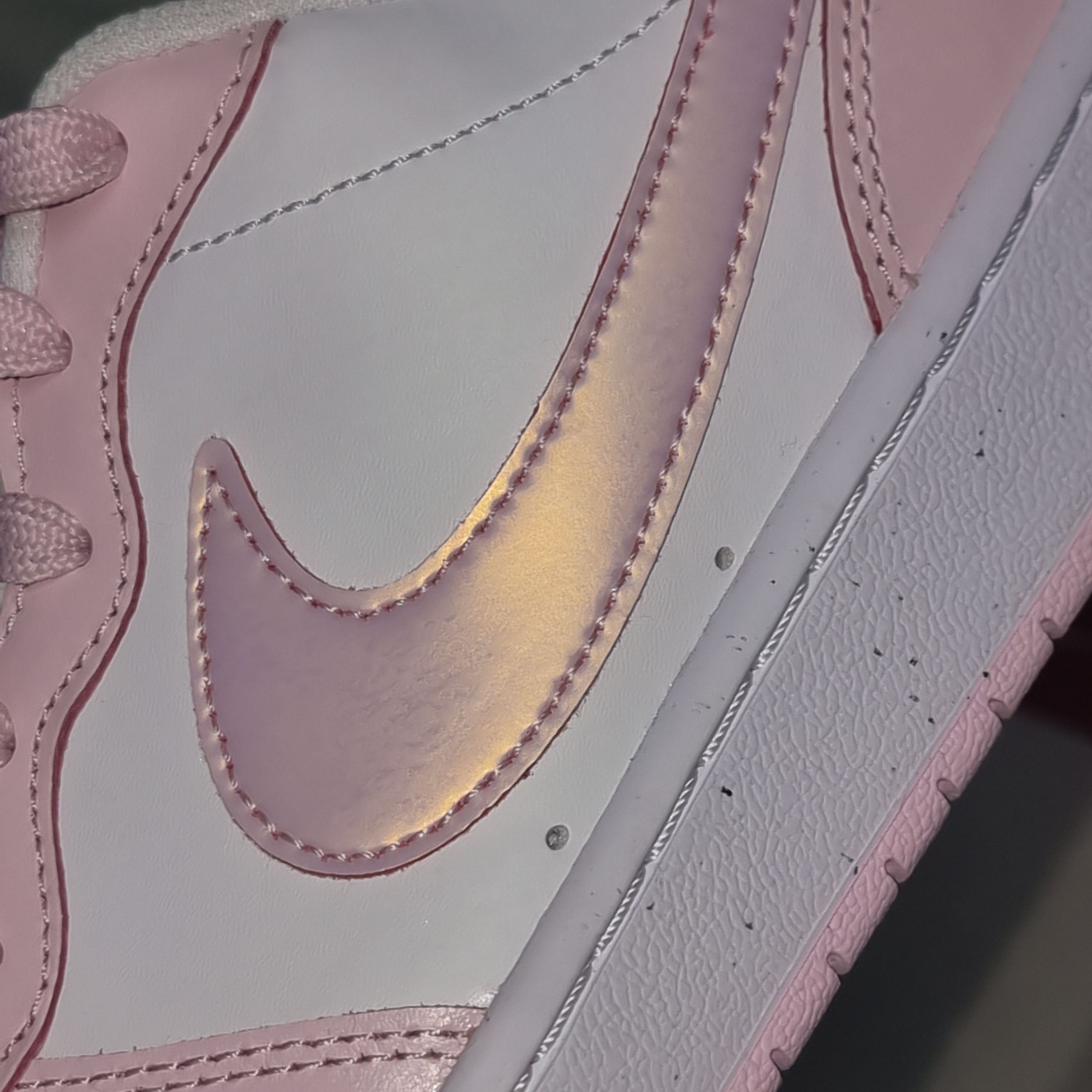 (GS) Nike Court Borough 2 SE White Pink Foam 착용 스타일 - 2