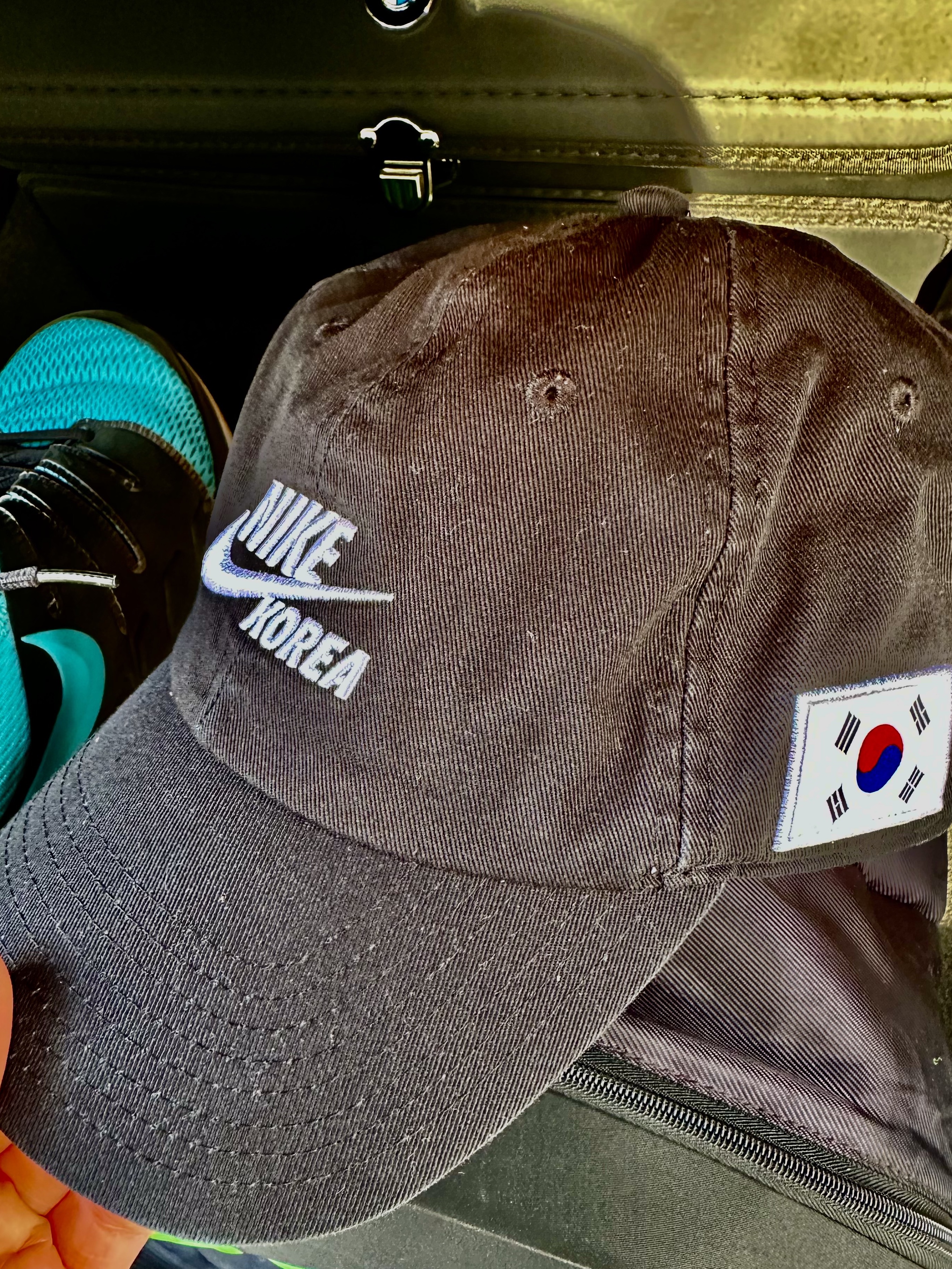 Nike H86 Korea Cap Black 착용 스타일