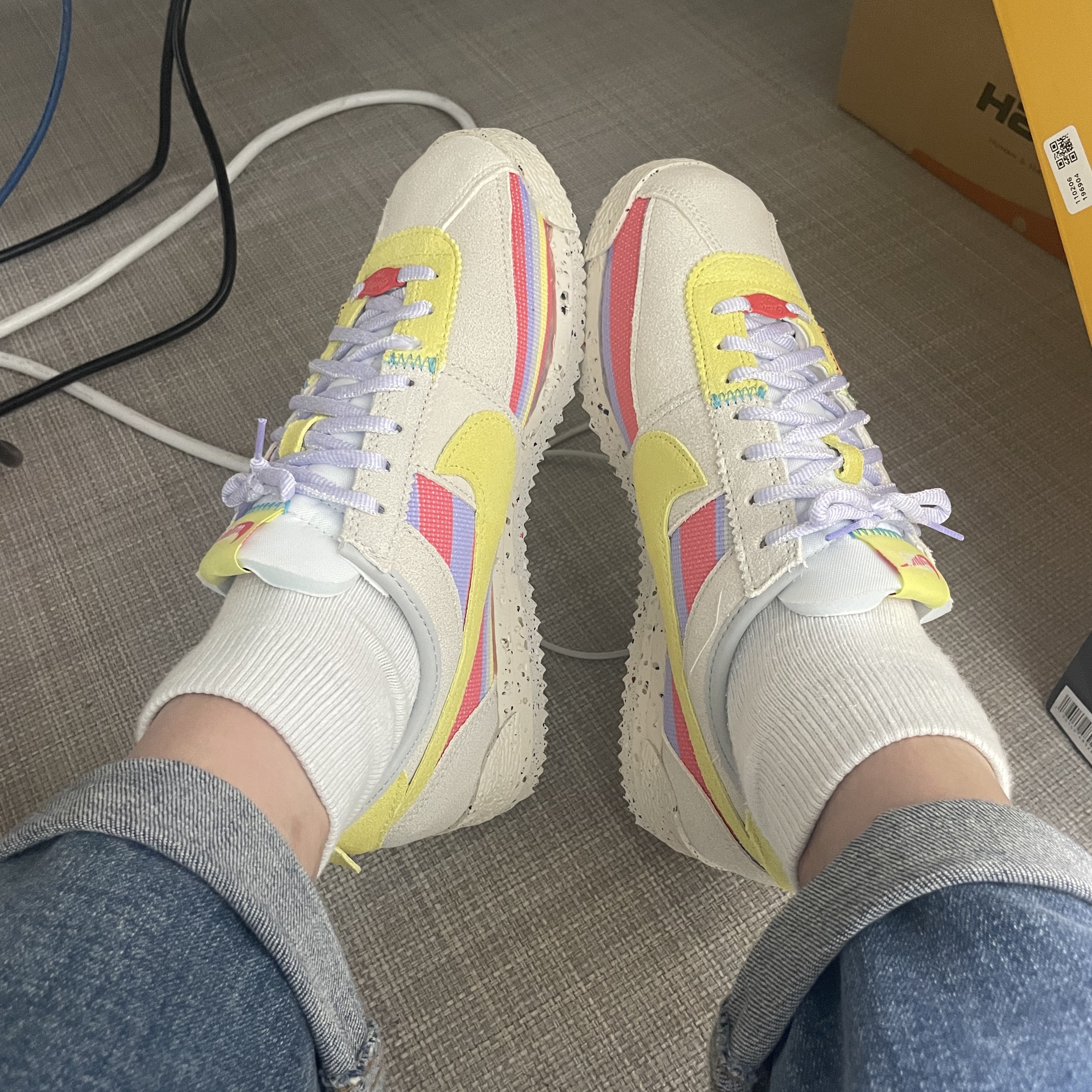 Nike x Union Cortez SP Lemon Frost 착용 스타일 - 2