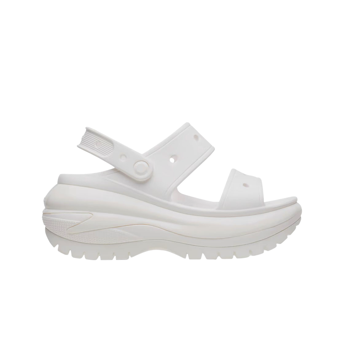 크록스 클래식 메가 크러쉬 샌들 화이트(Crocs Classic Mega Crush Sandal White)