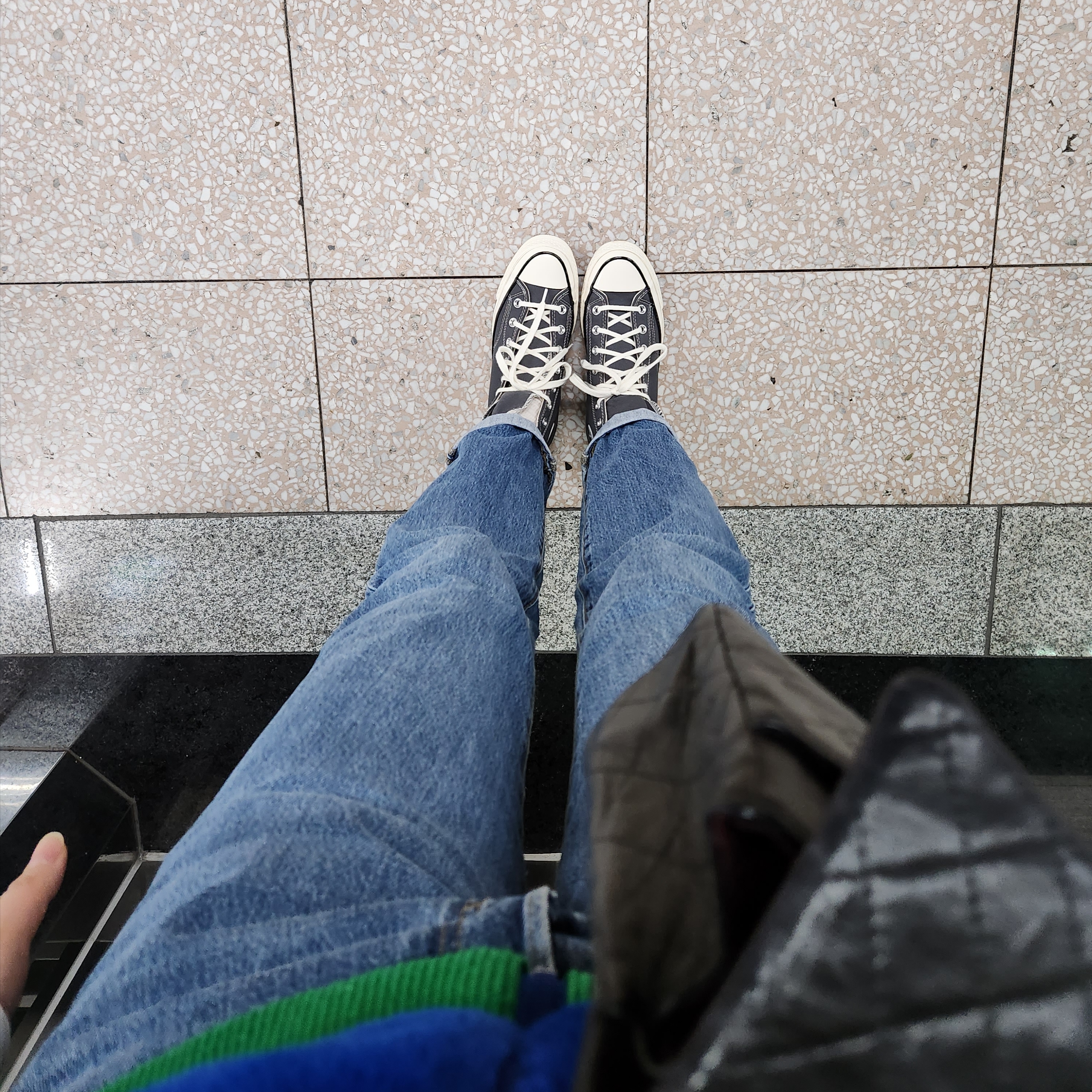 Converse Chuck 70 High Seasonal Color Vintage Canvas Iron Grey 착용 스타일 - 2