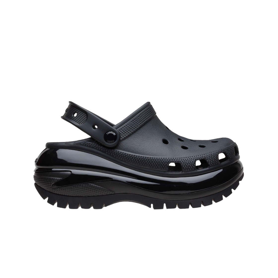 (W) 크록스 클래식 메가 크러쉬 클로그 블랙((W) Crocs Classic Mega Crush Clog Black)