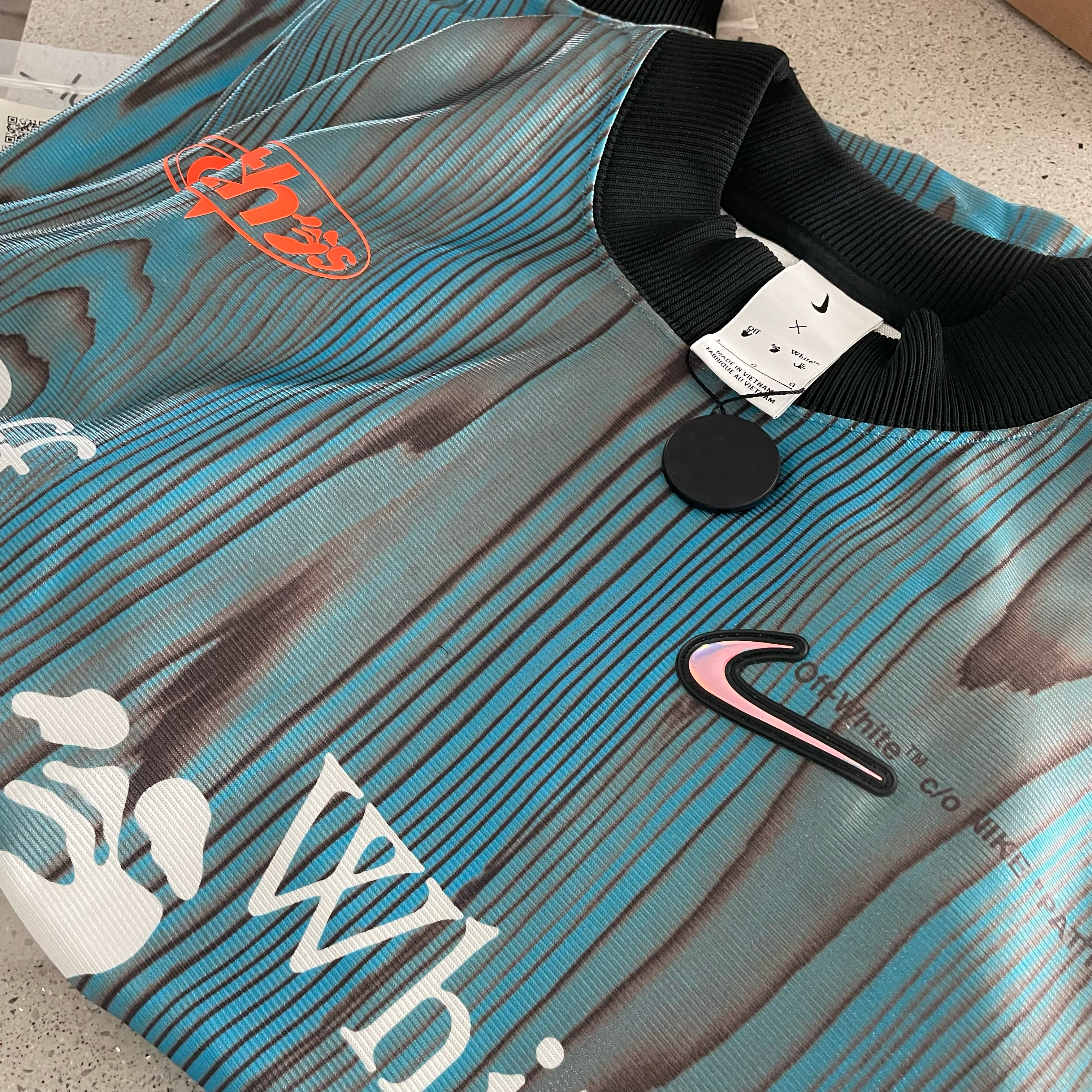Nike x Off-White NRG Jersey Imperial Blue - Asia 착용 스타일