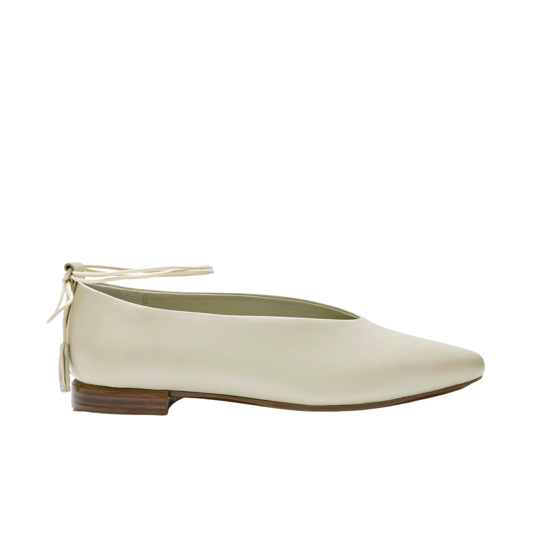(W) 쿠에른 마드리드 06 발렛 플랫 화이트((W) Cueren Madrid 06 Ballet Flat White)