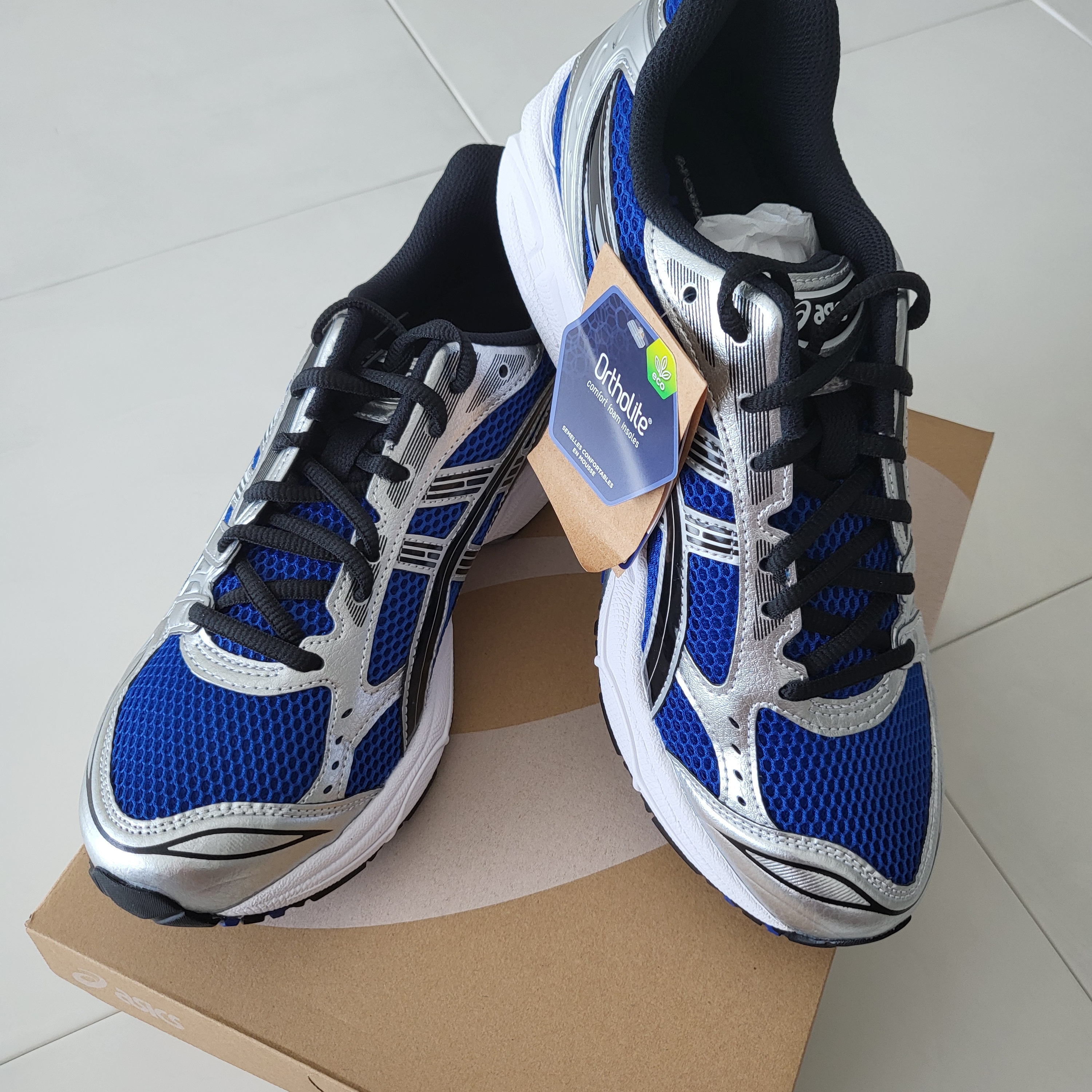 Asics Gel-Kayano 14 Monaco Blue Black 착용 스타일 - 2