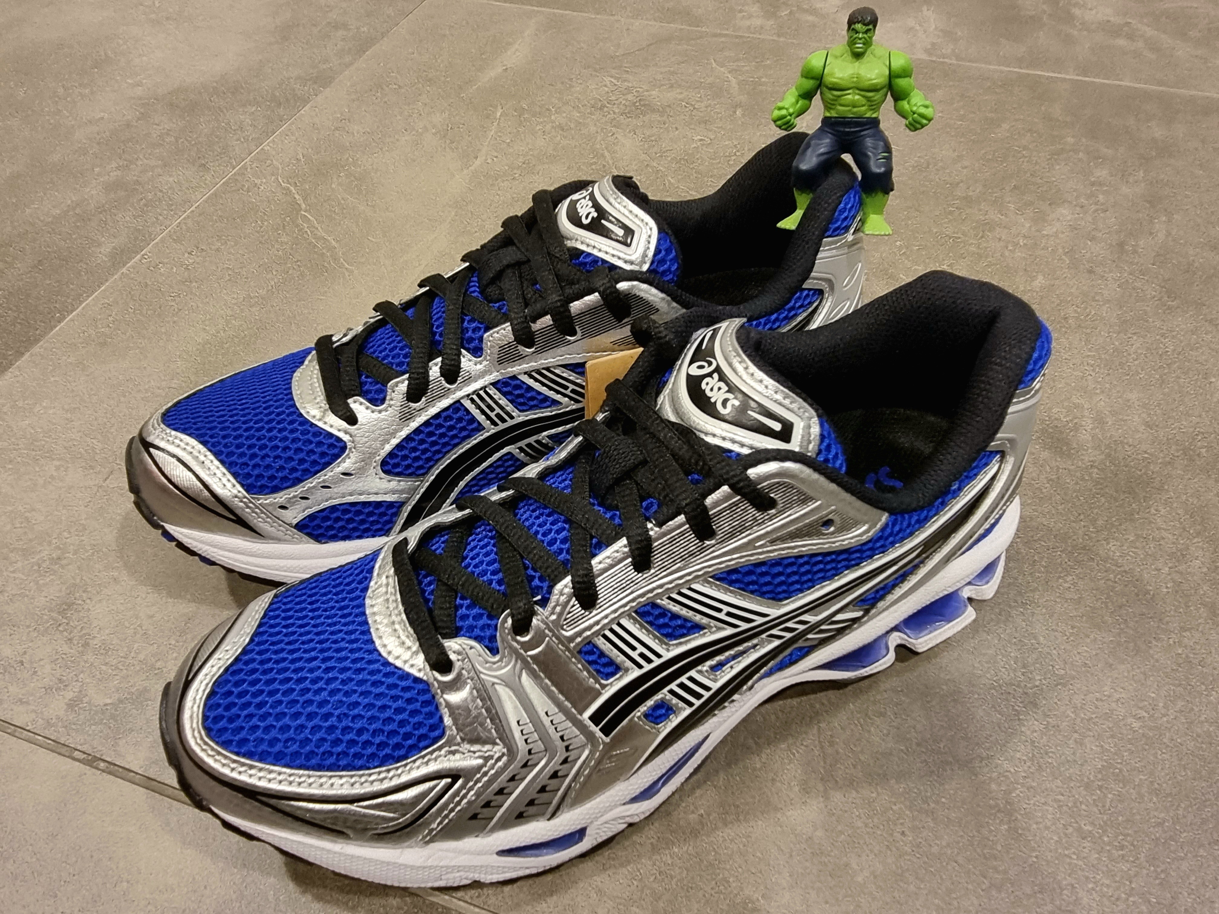 Asics Gel-Kayano 14 Monaco Blue Black 착용 스타일 - 1