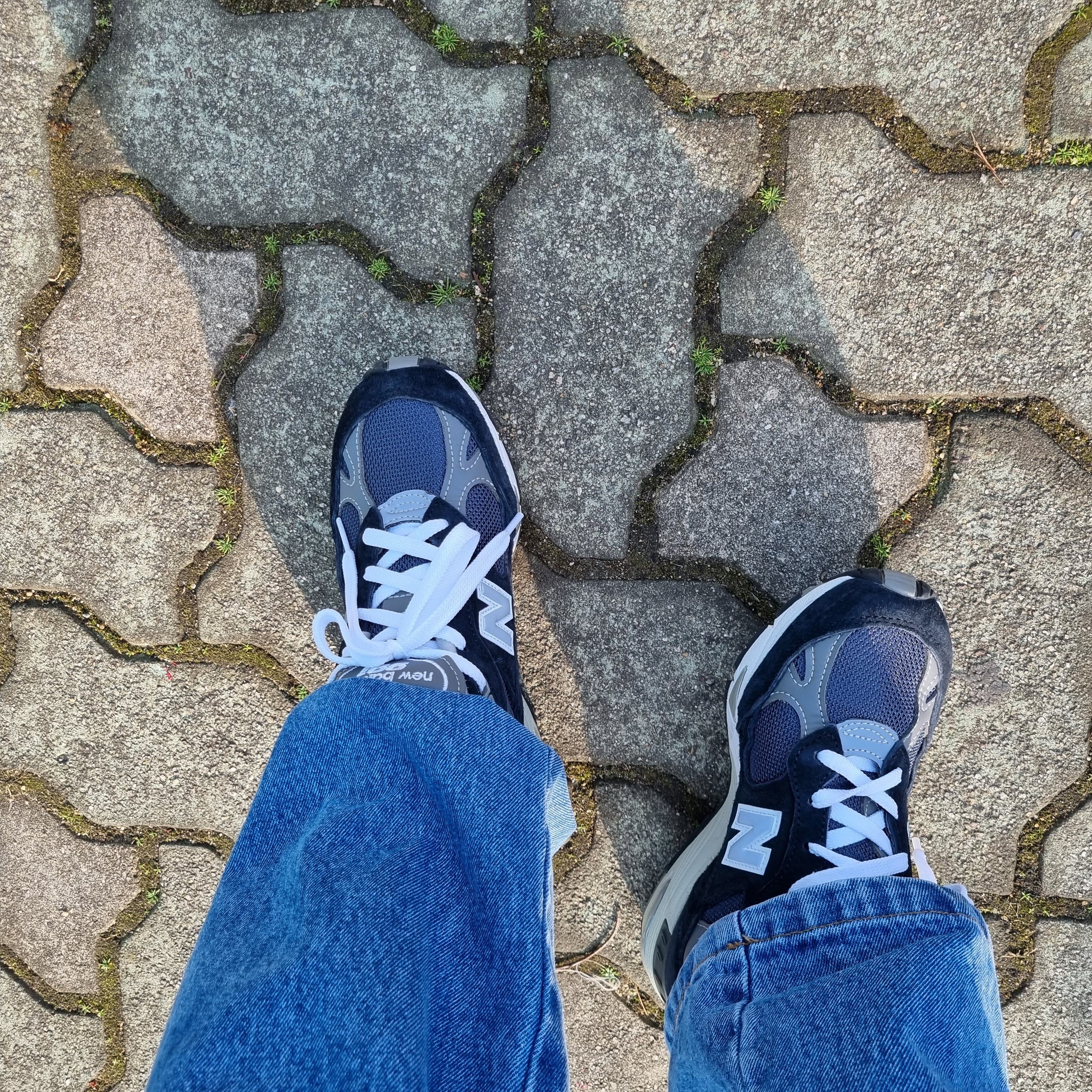 (W) New Balance 991 Made in UK Navy 착용 스타일