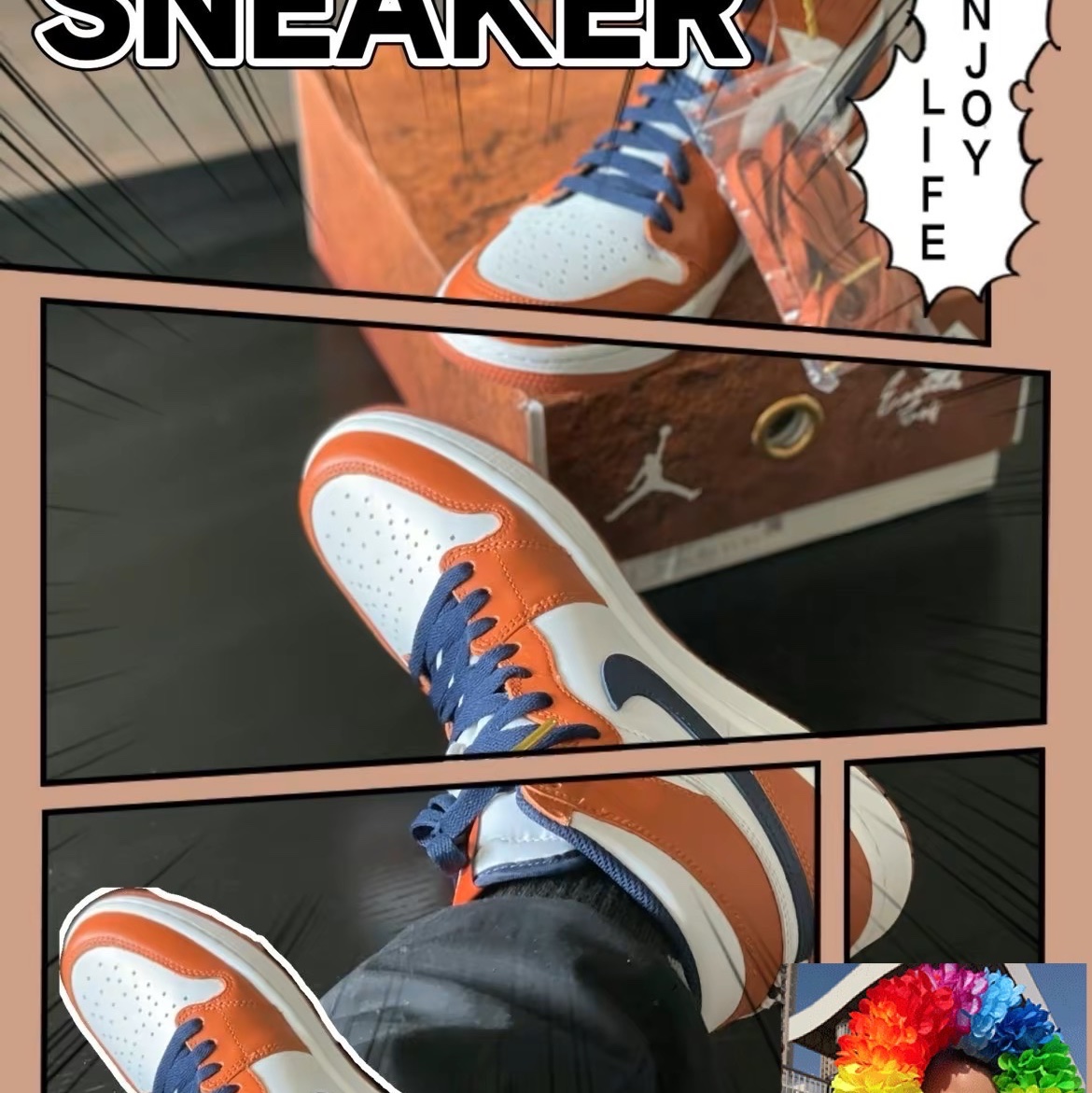 Jordan 1 x Eastside Golf High Golf Burnt Sunrise White 착용 스타일 - 2