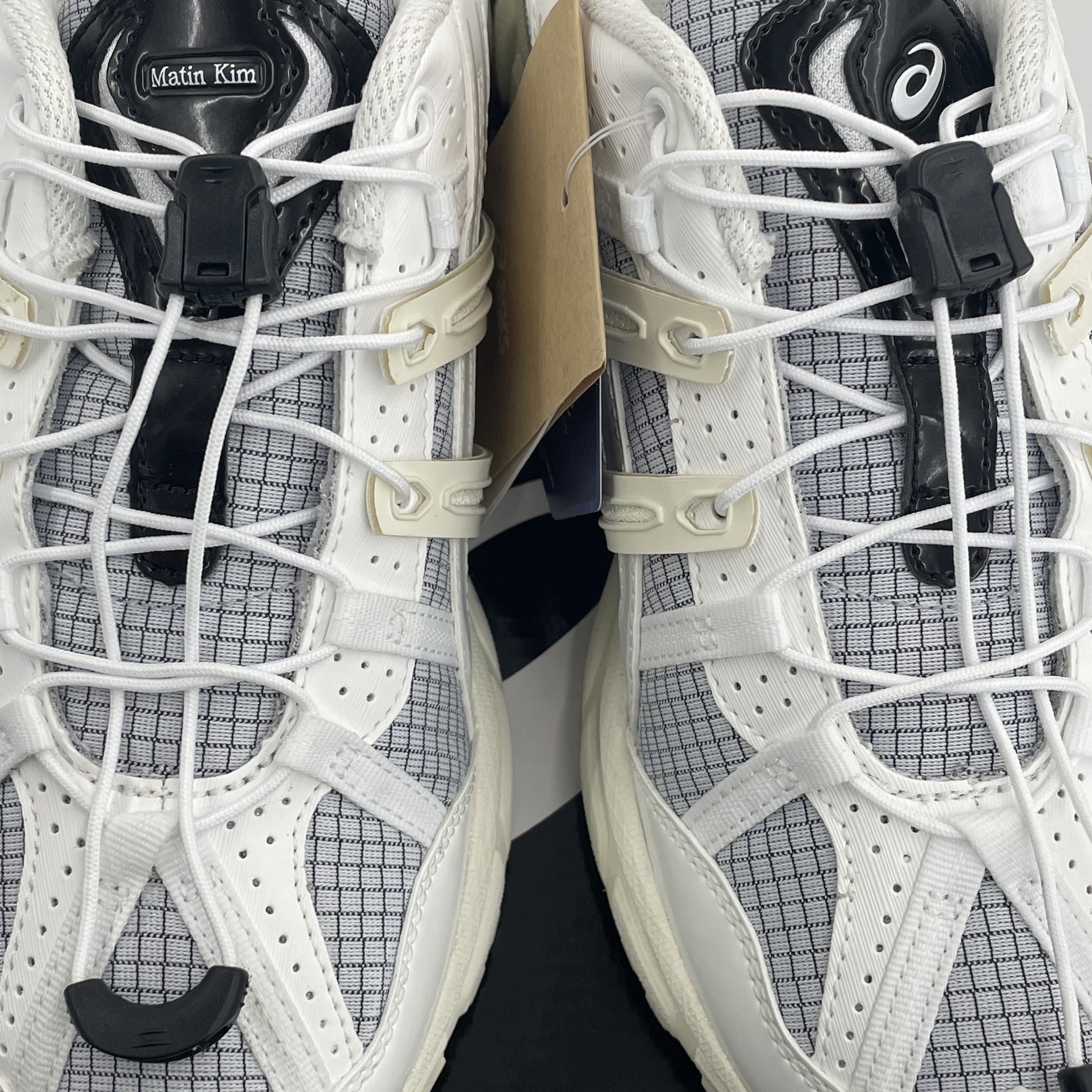 (W) Asics x Matin Kim Gel-Sonoma 15-50 Glacier Grey White 착용 스타일 - 2