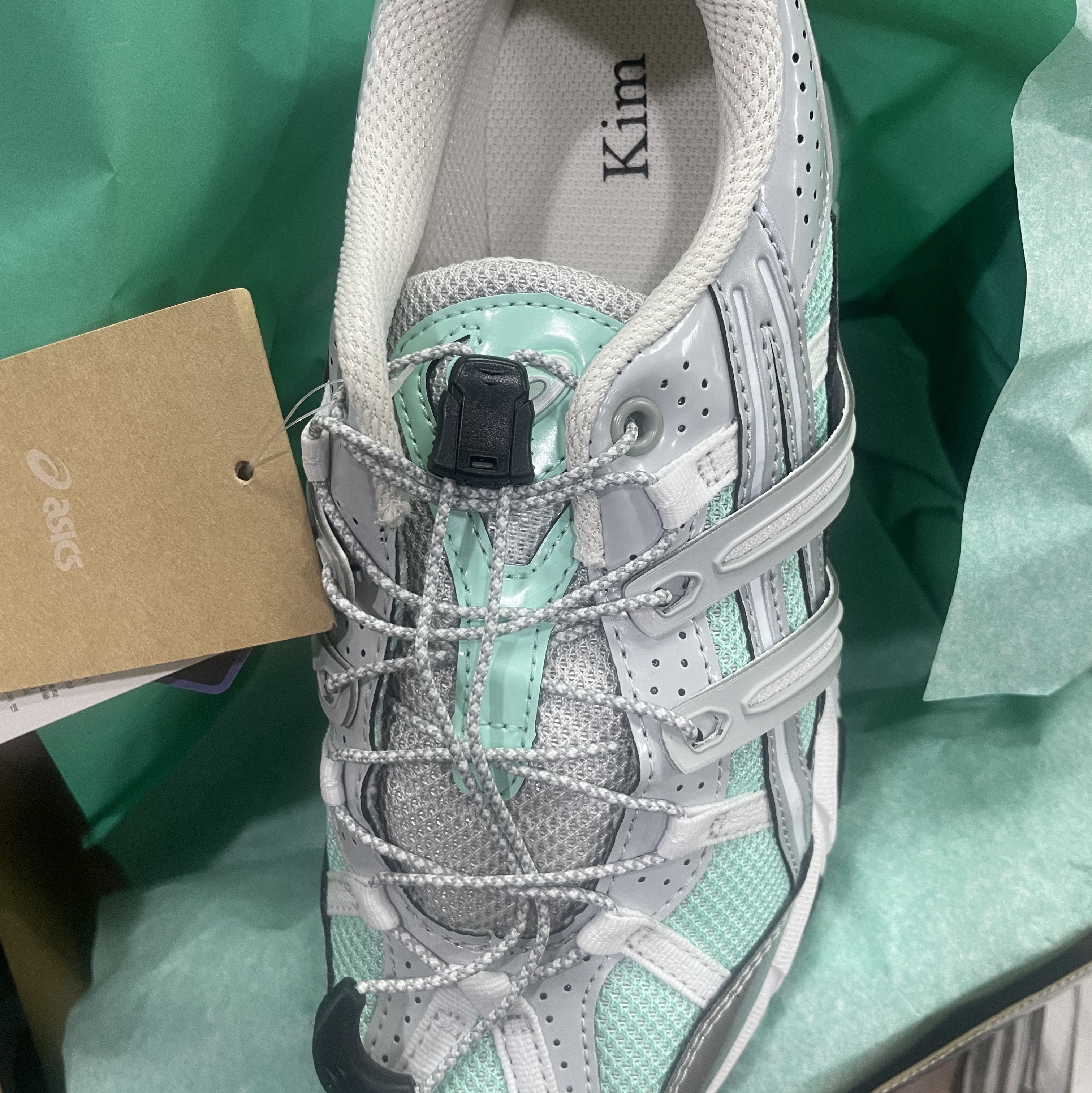 (W) Asics x Matin Kim Gel-Sonoma 15-50 Oasis Green Pure Silver 착용 스타일 - 1