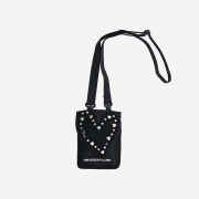 The Museum Visitor Heart Gem Mini Bag Black - 22FW