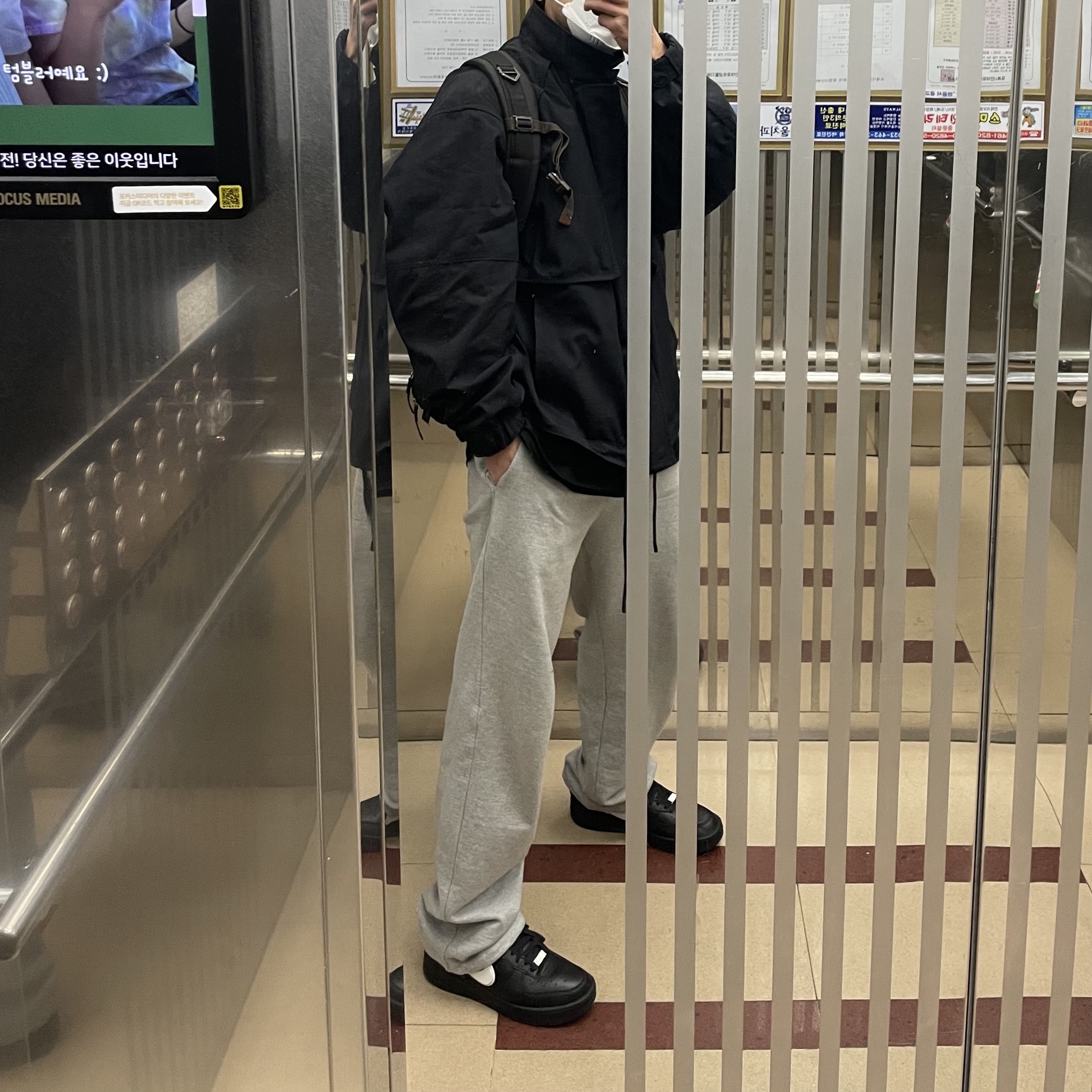Nike x Ambush Air Force 1 Low SP Black 착용 스타일